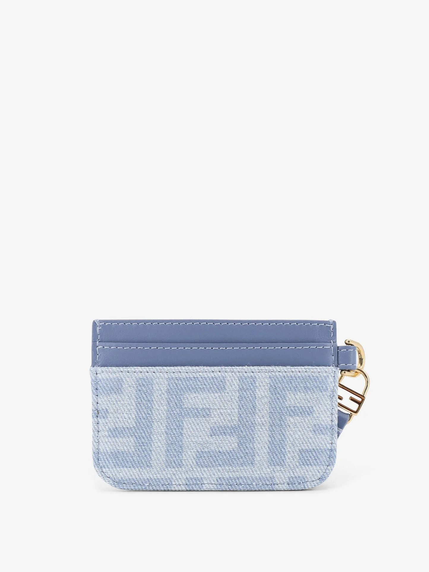 FENDI - Denim Baguette Card Holder with FF Motif