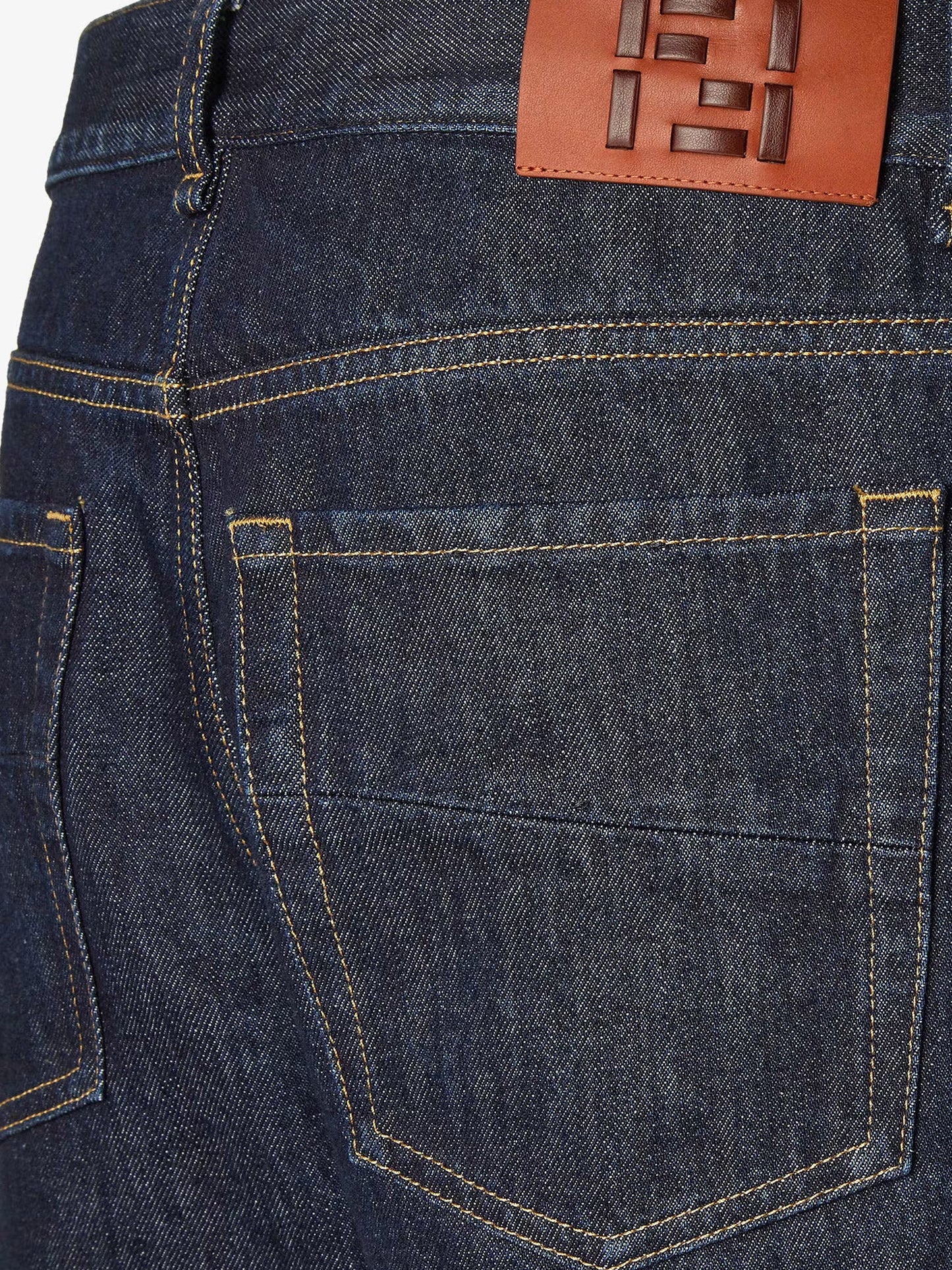 FENDI - Denim Regular Blu Washed Jeans