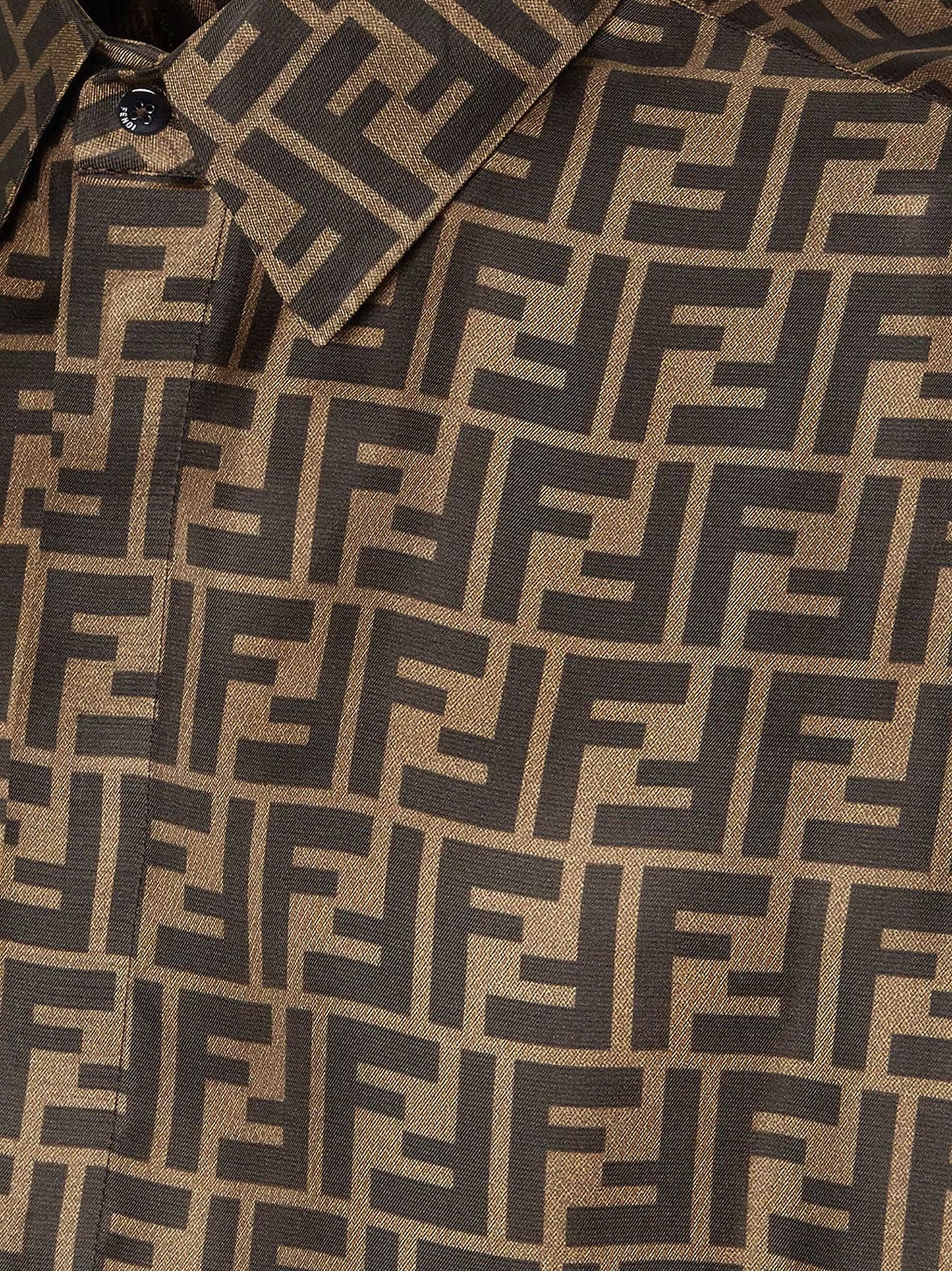 FENDI - Silk shirt with FF motif