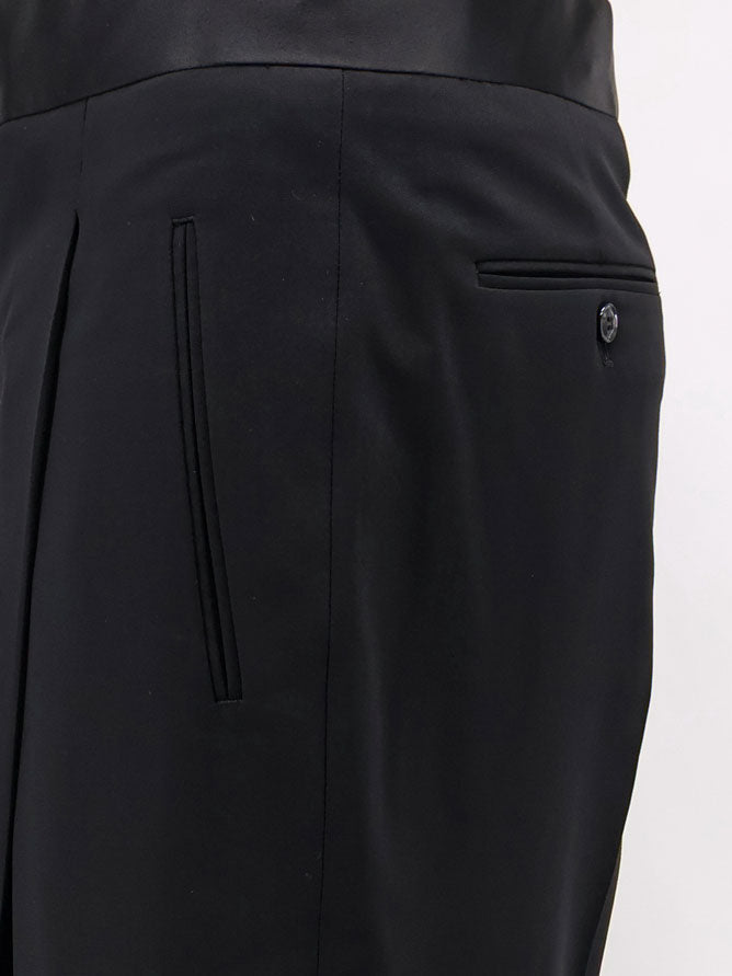 Giorgio Armani Black Tailored wool trousers