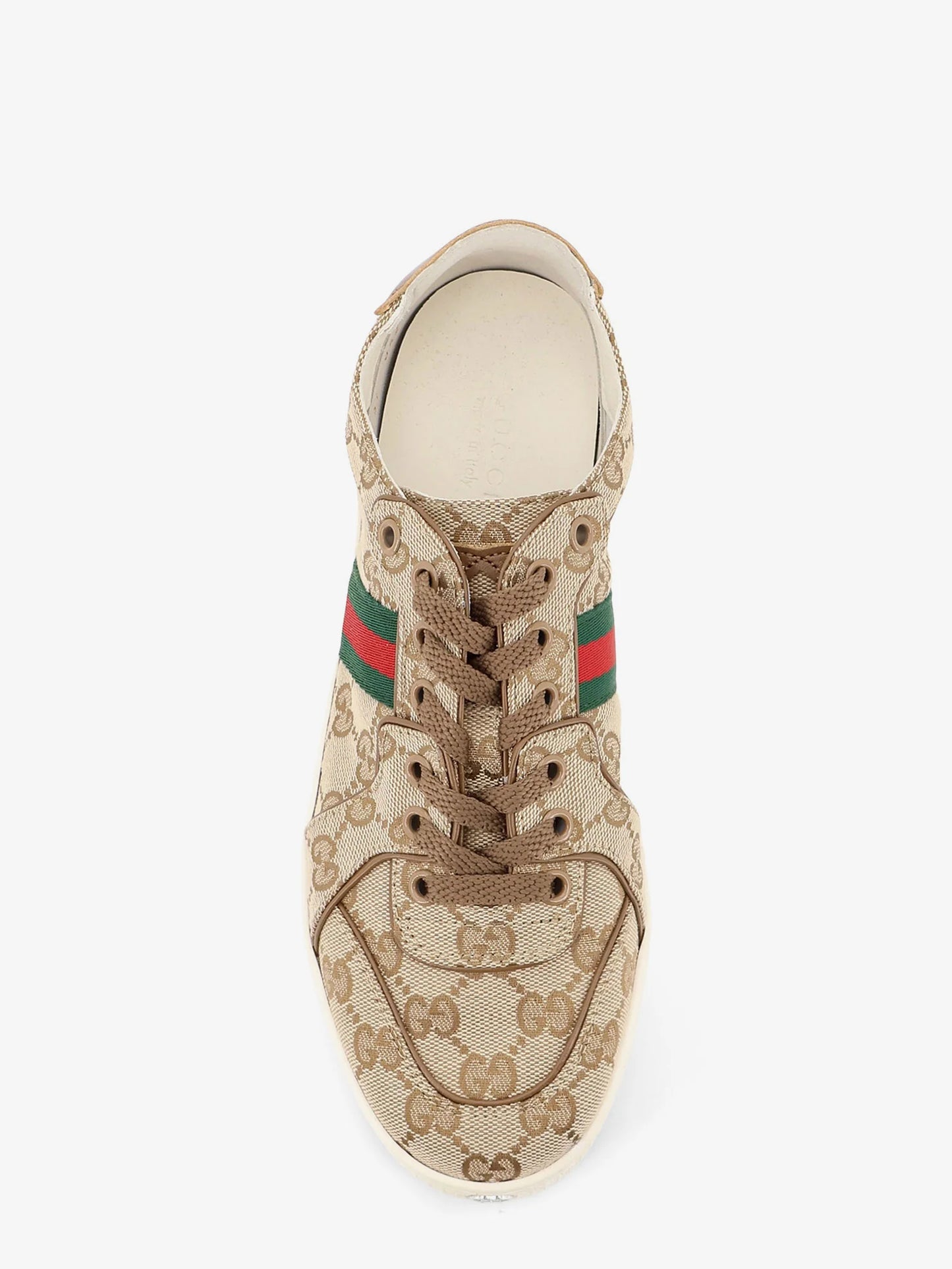 GUCCI - Stretch GG fabric sneakers with Nastro Web on the side