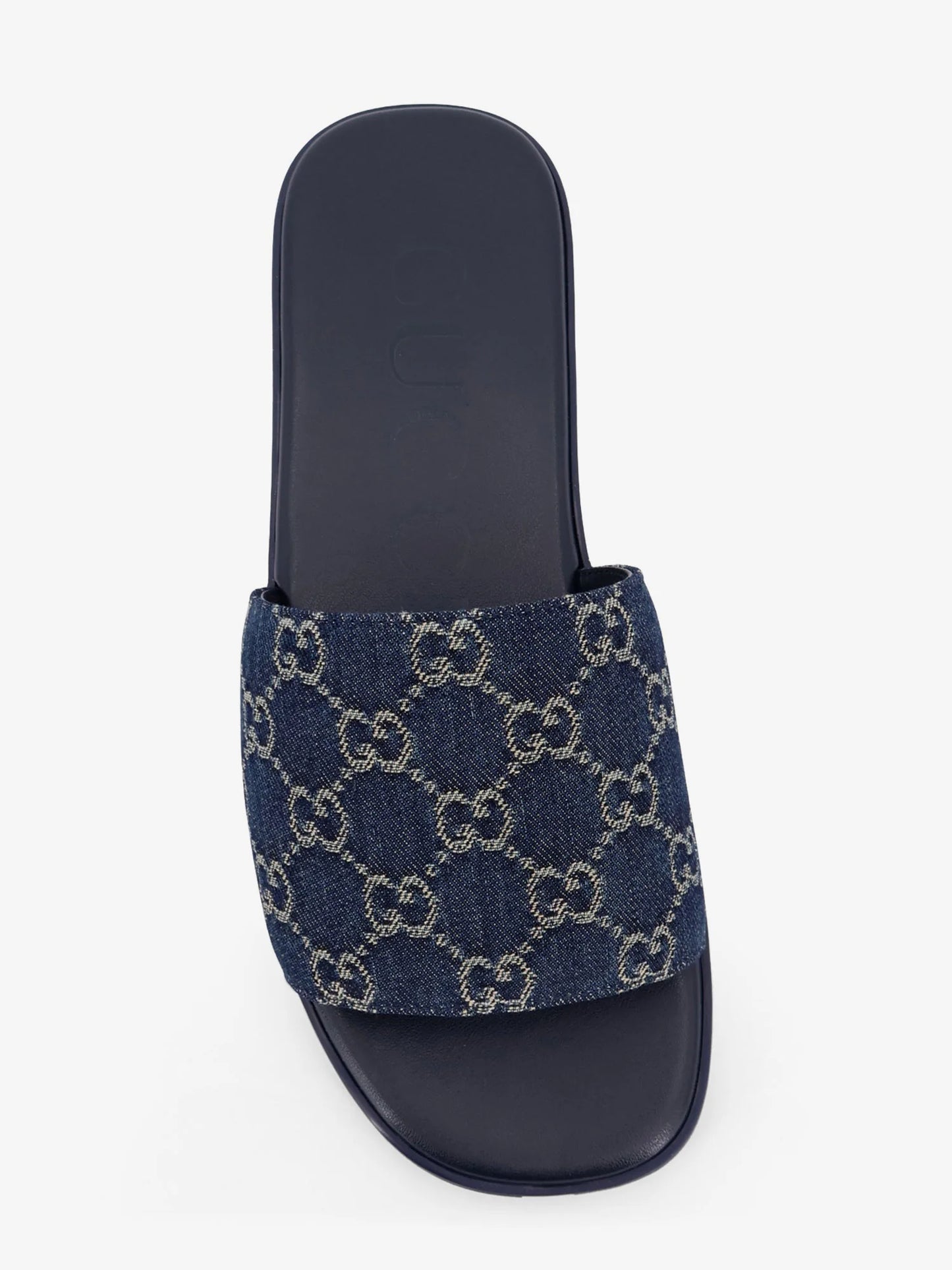 GUCCI - Denim sandals with GG motif