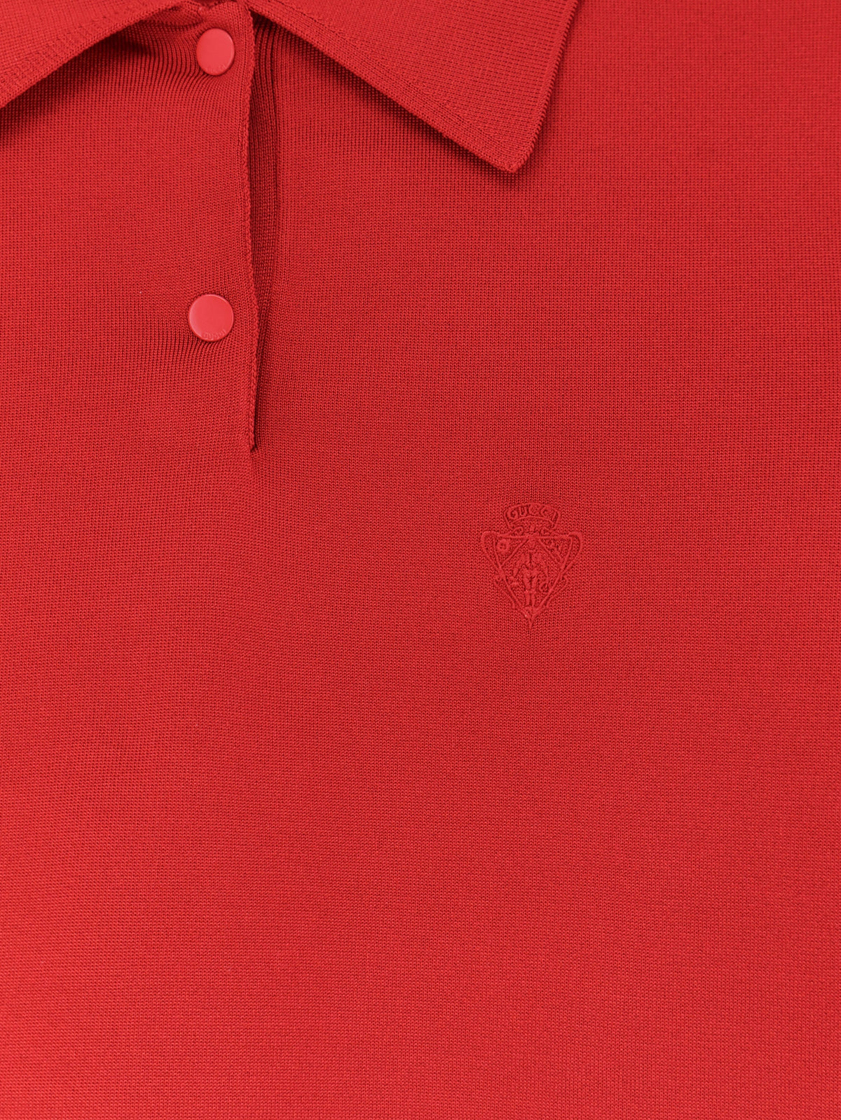 Gucci Fine stretch silk knit polo shirt - Tulipredmix