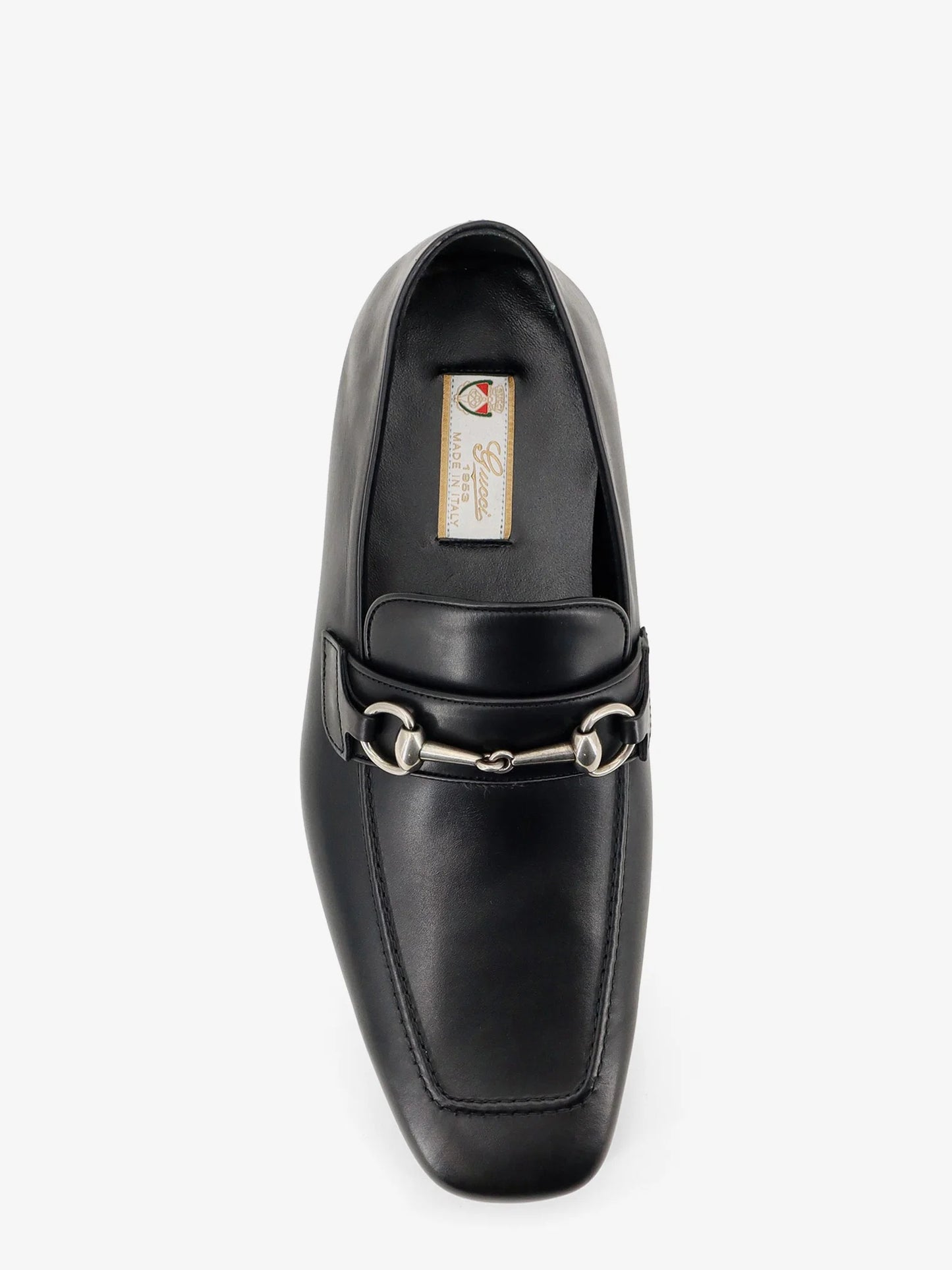GUCCI - Leather loafers with metal Horsebit
