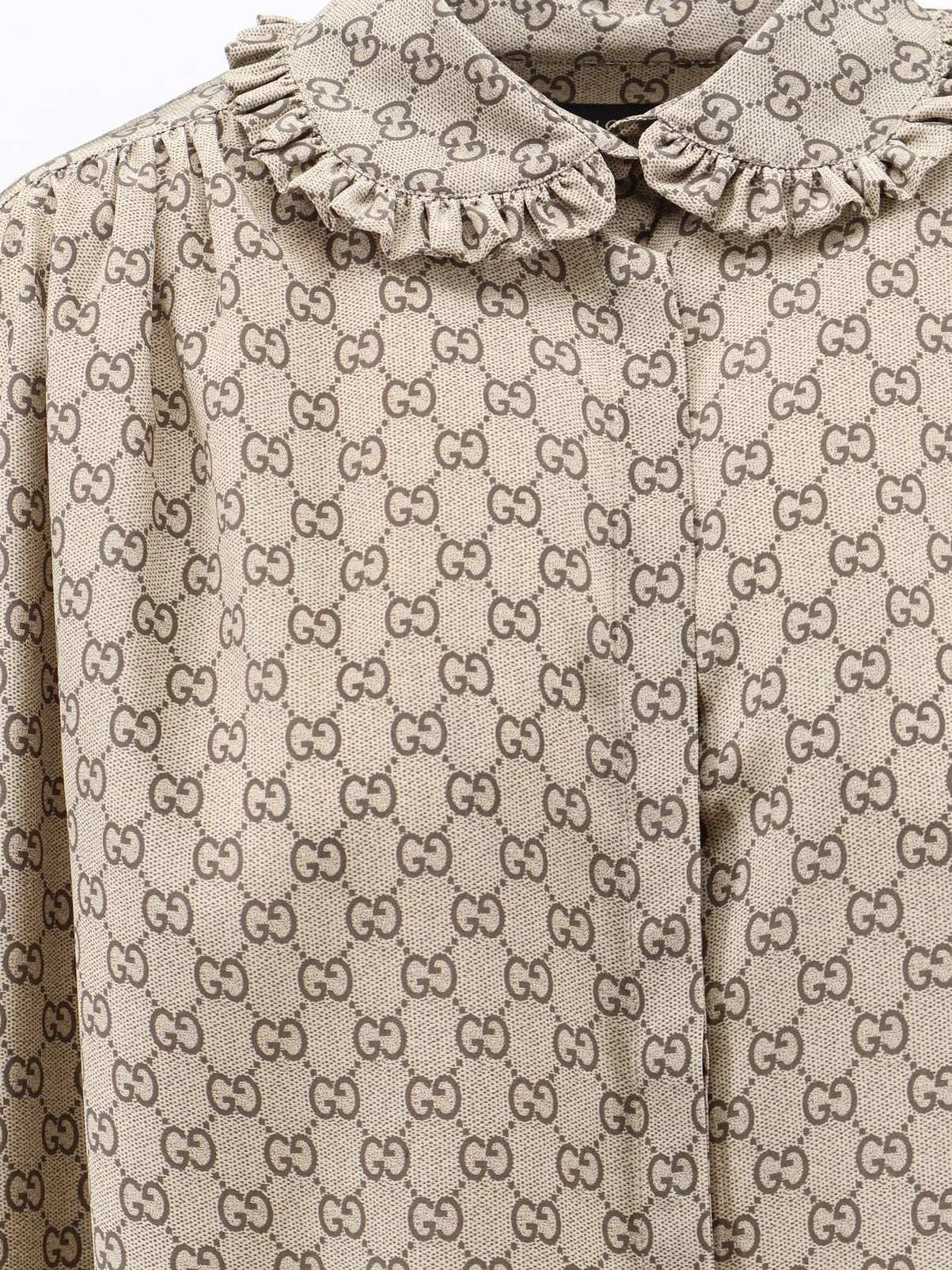 GUCCI - Gucci Primavera silk shirt with GG print
