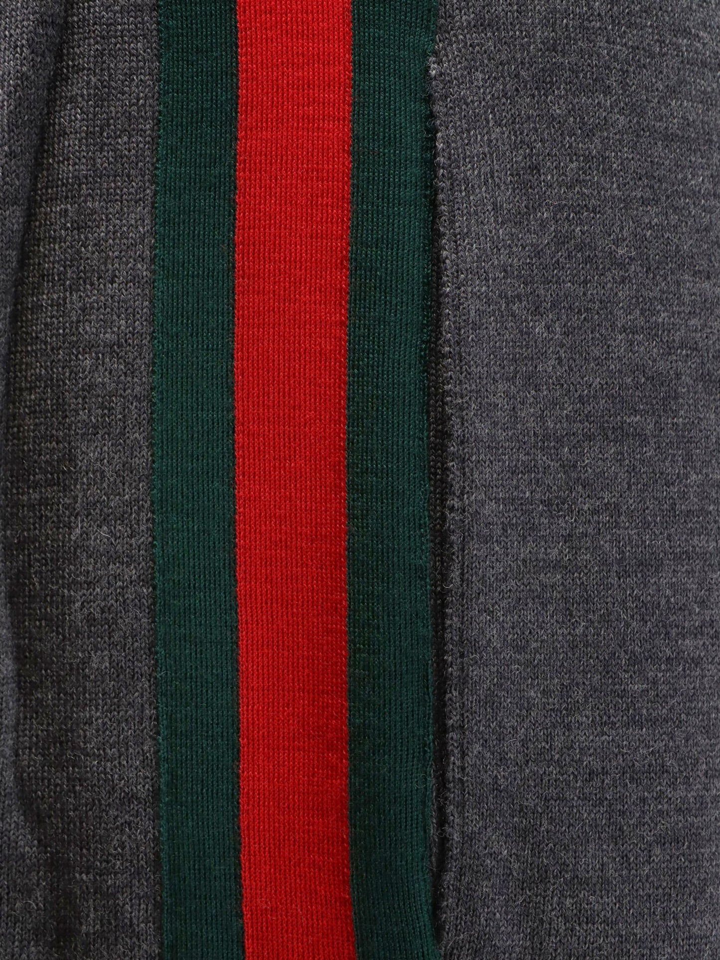 GUCCI - Wool leisure trousers with Web insert