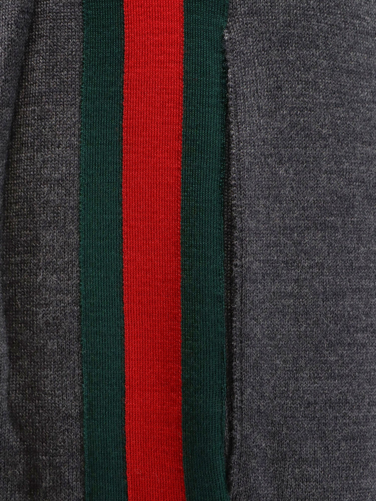 Gucci Wool leisure trousers with Web insert - Grey