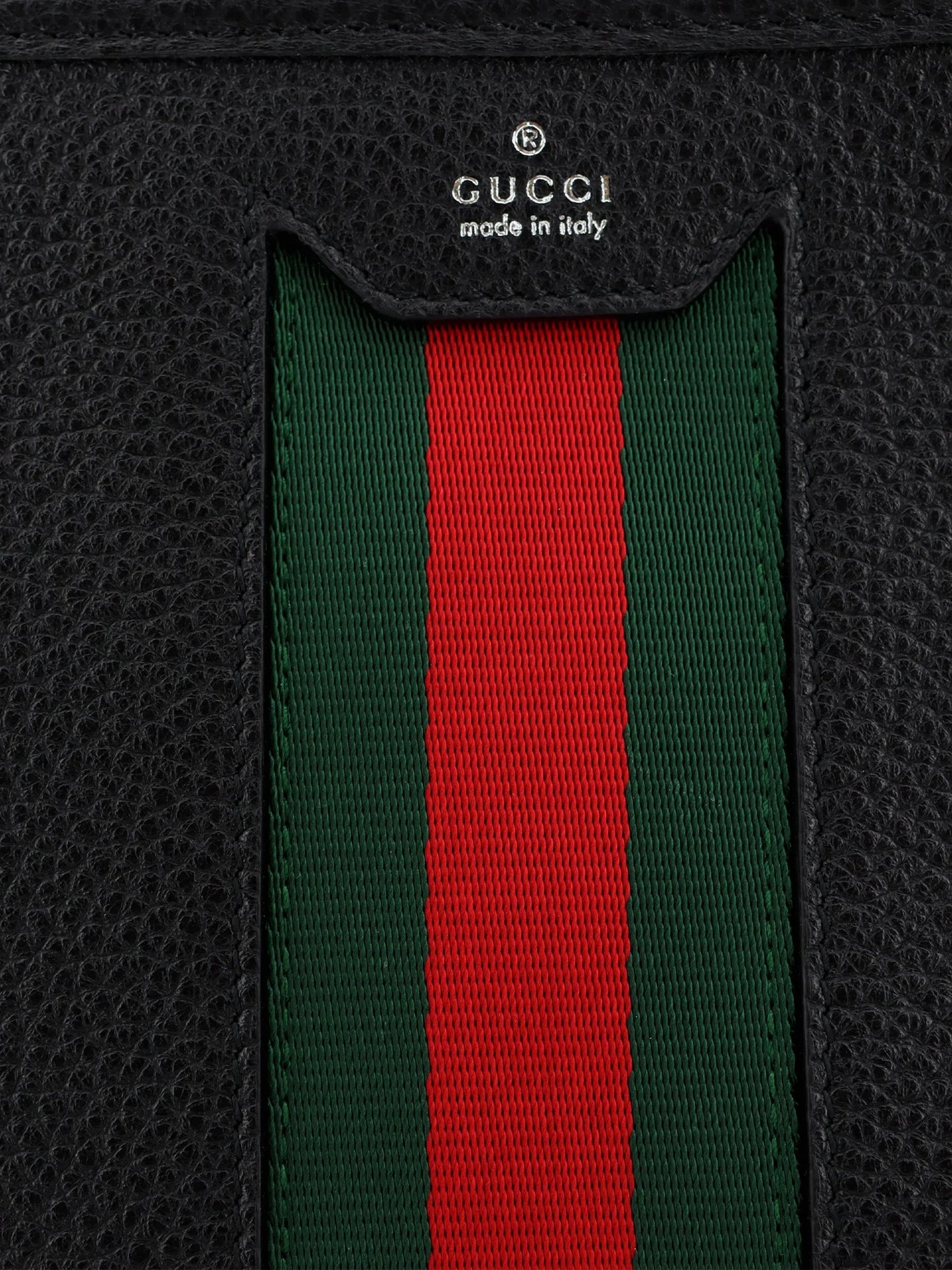GUCCI - Portfolio grained leather clutch