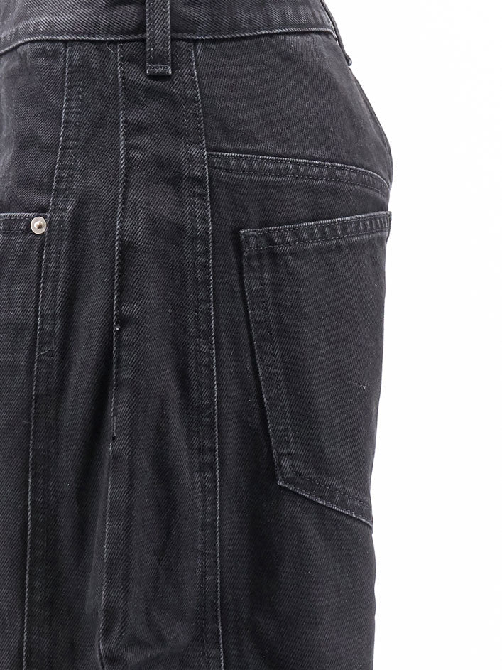 ISABEL MARANT - Oriane black denim trousers