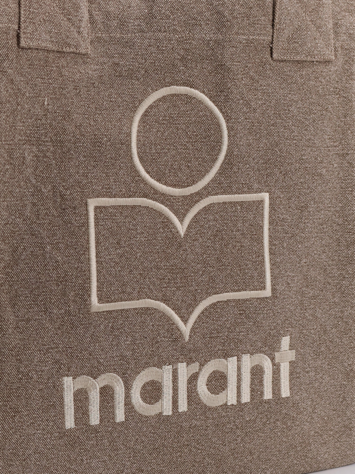 Isabel Marant Small Yenky cotton shoulder bag - Beige