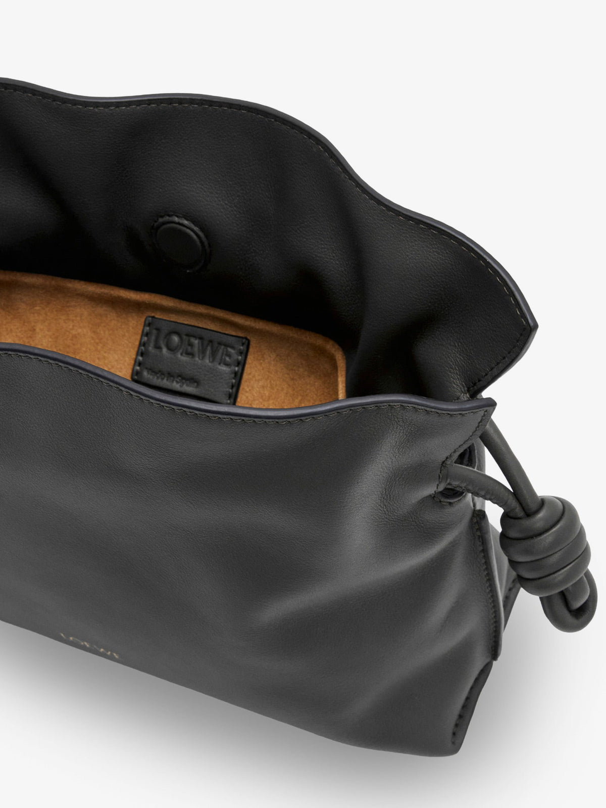 Loewe Flamenco leather clutch - Black