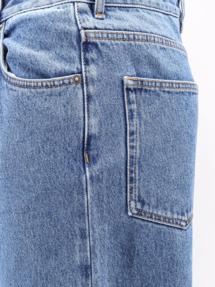 Loewe Anagram Baggy Jeans with embroidery on the front - Jeans Blue