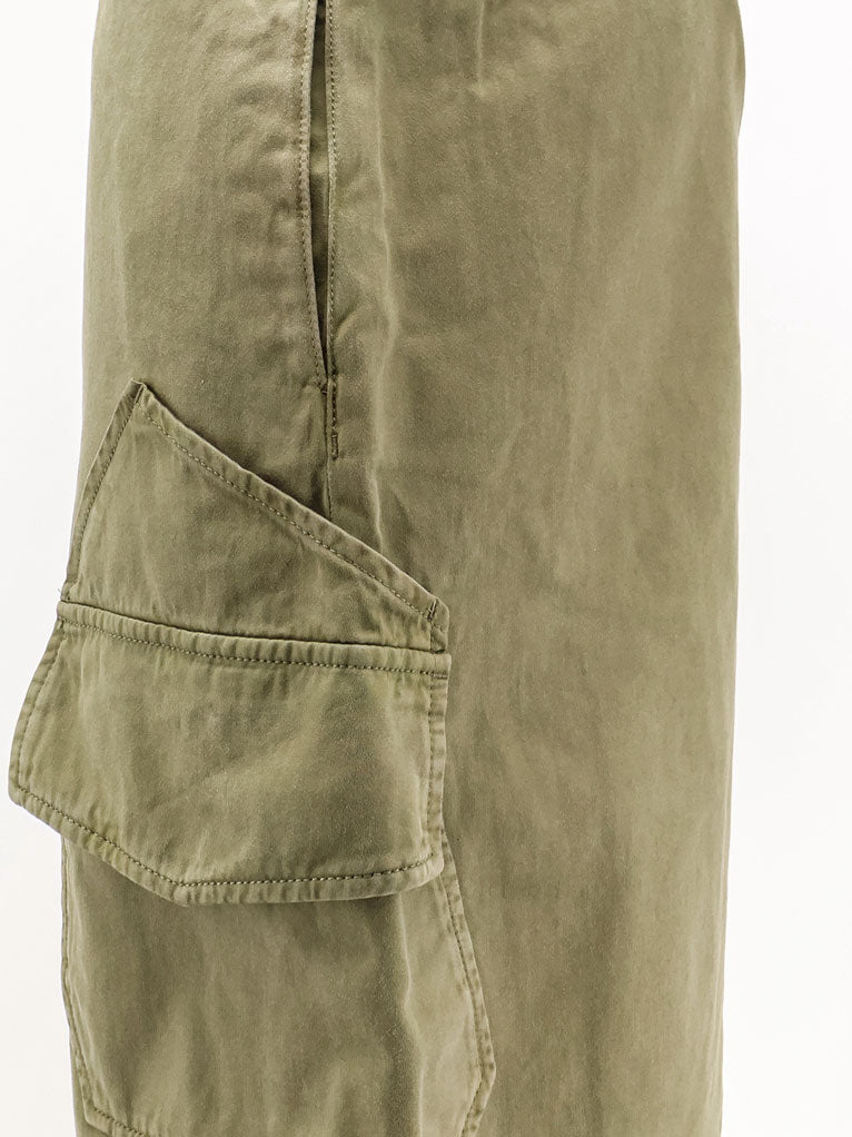 Loewe Paulas Ibiza Cotton Cargo Bermuda Shorts - Khaki Green