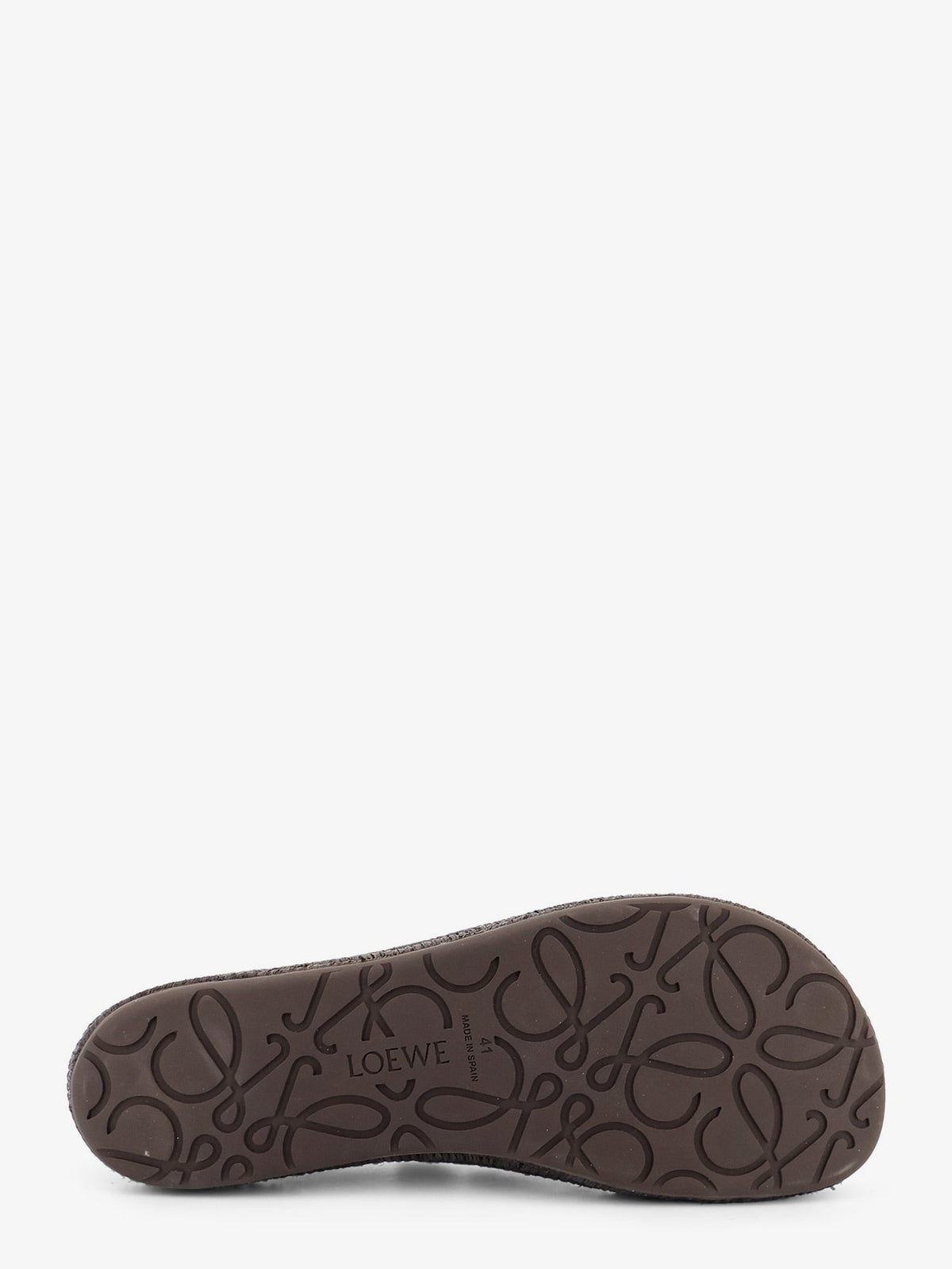 Loewe Rio suede and raffia loafers - Dark Brown