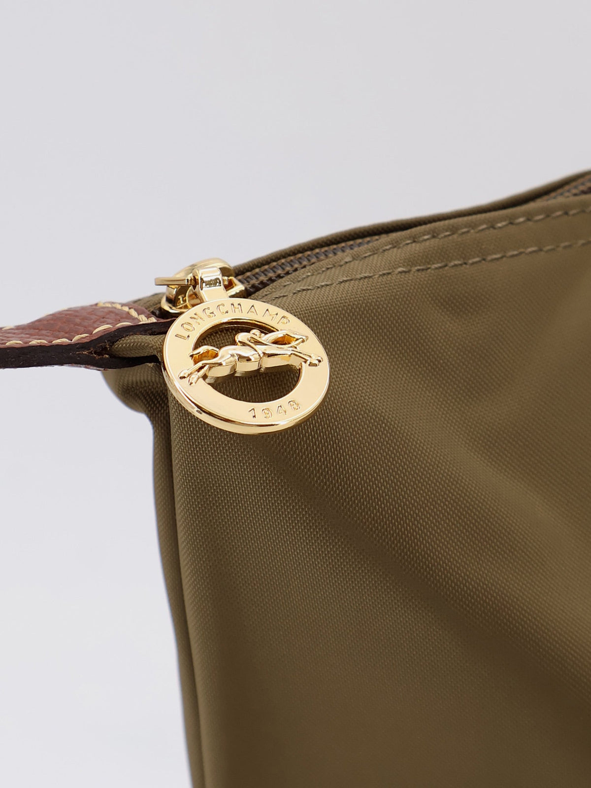 Longchamp Paris Le Pliage Original Nylon Shoulder Bag - Olive