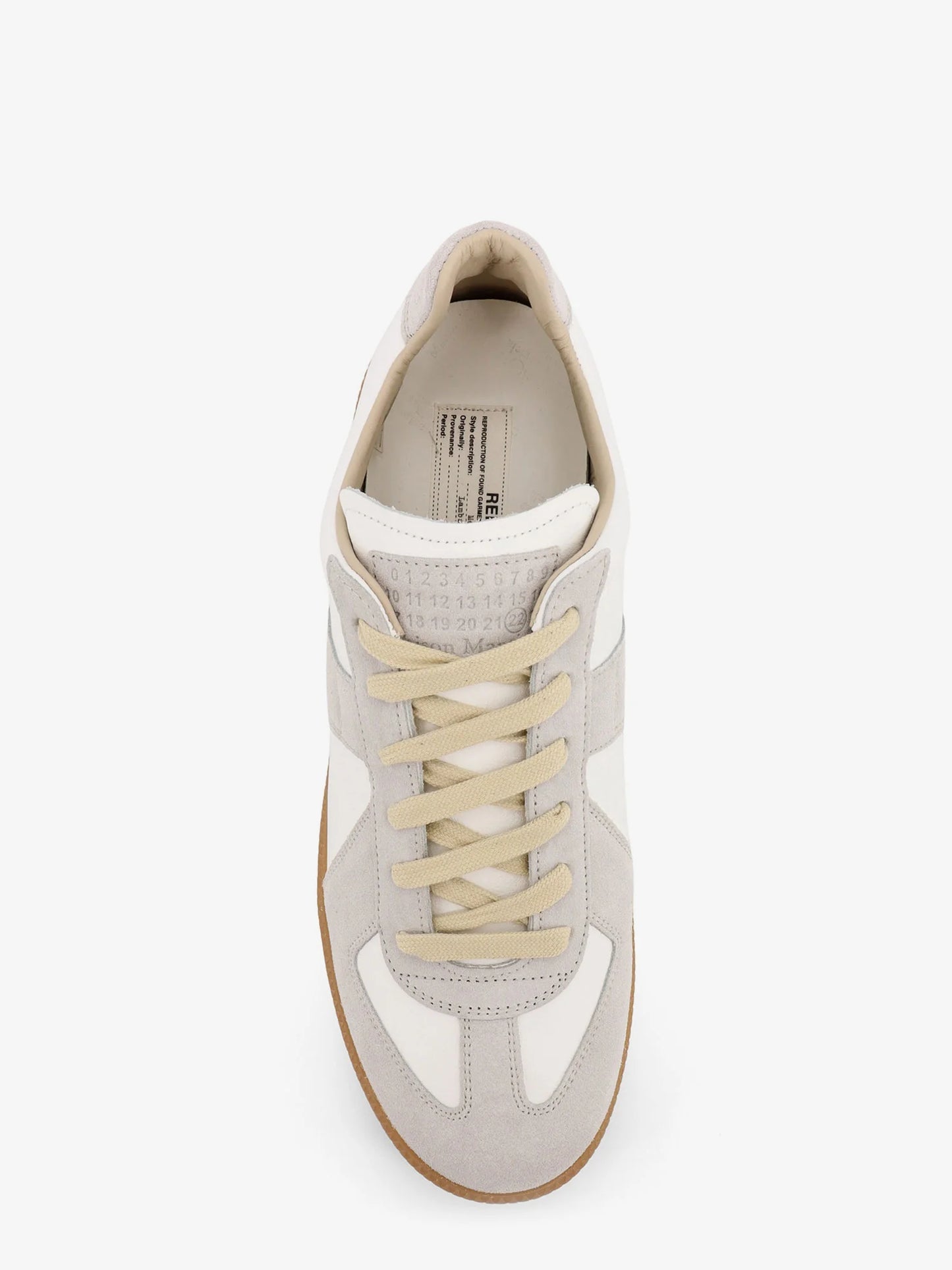 MAISON MARGIELA - Low-top Replica leather and suede sneakers