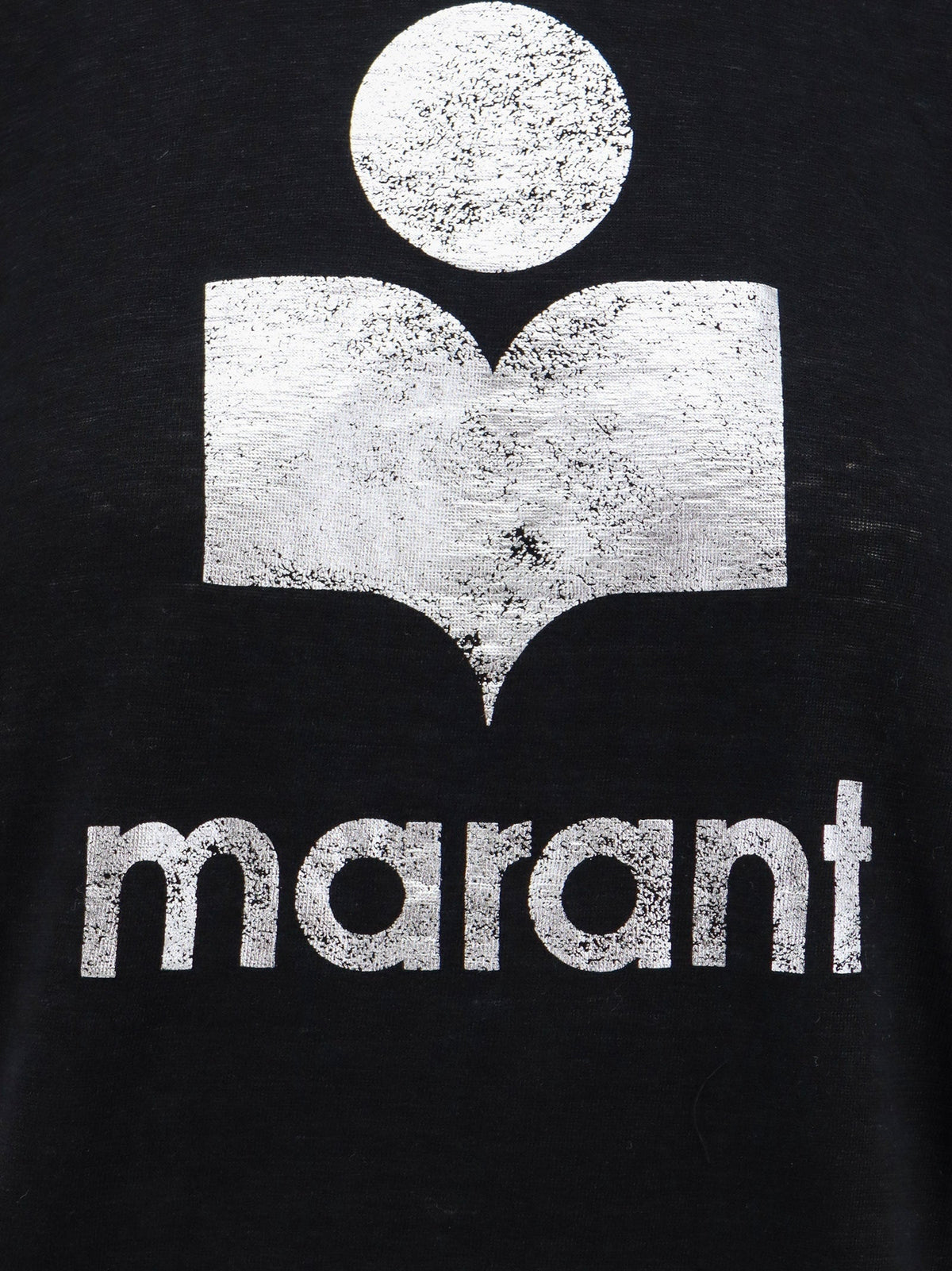 Marant Étoile Zewel linen t-shirt - Black