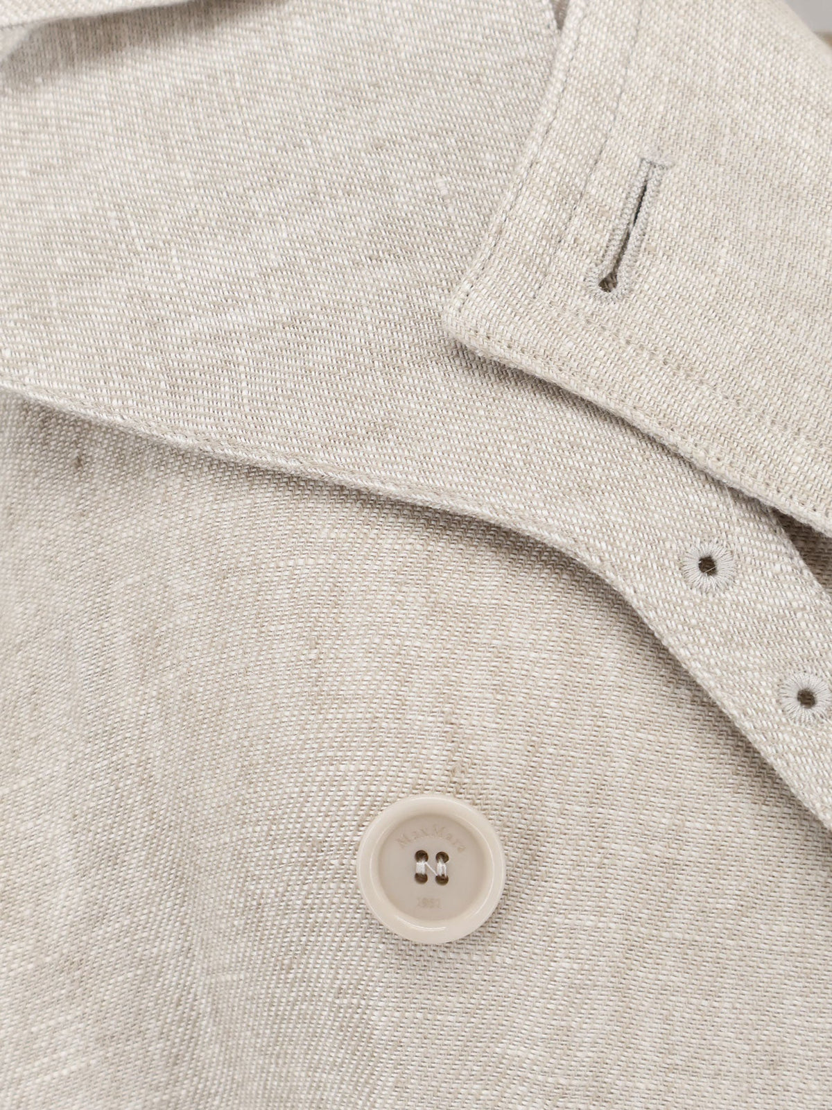 Max Mara Mxspedaggi linen trench - Sabbia