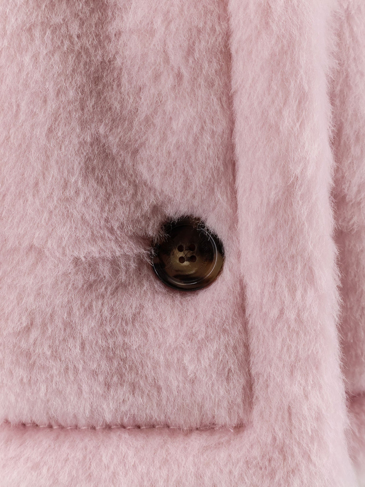Max Mara Mxacorvino1 alpaca and virgin wool fur cape - Beige Rosa