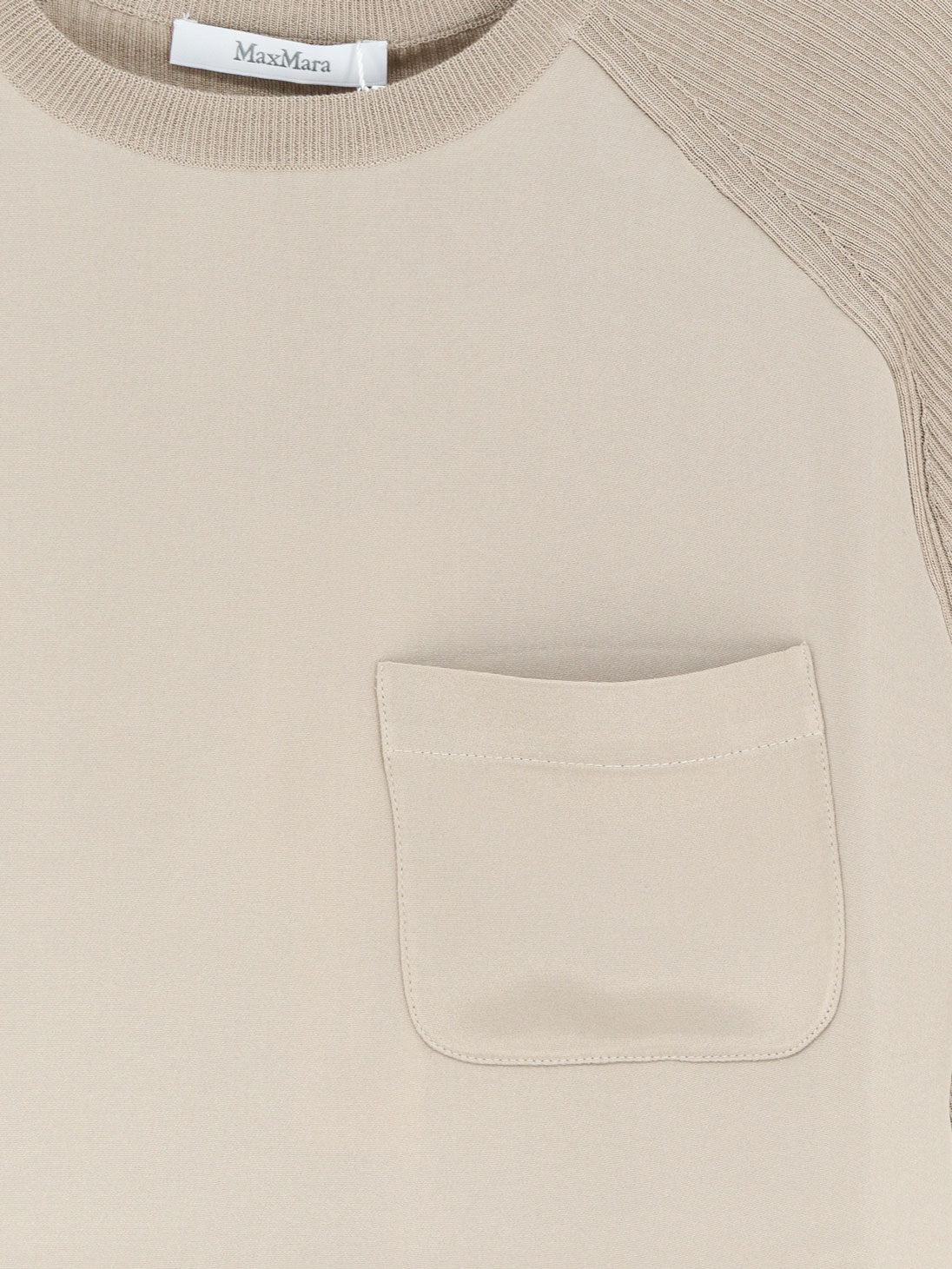 Max Mara Mxmgolfo silk and cashmere top - Roccia
