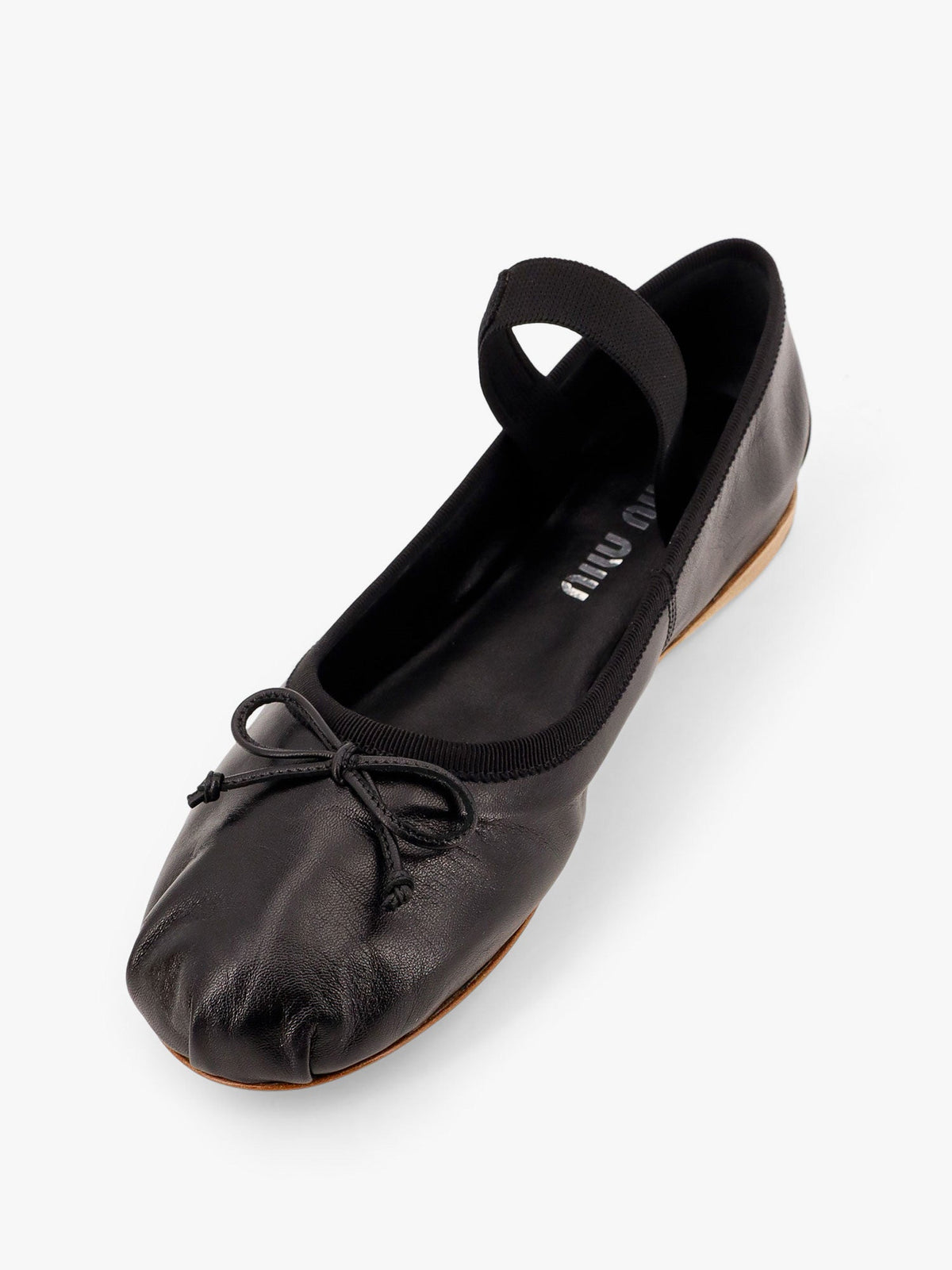 Miu Miu Leather ballet flats - Nero