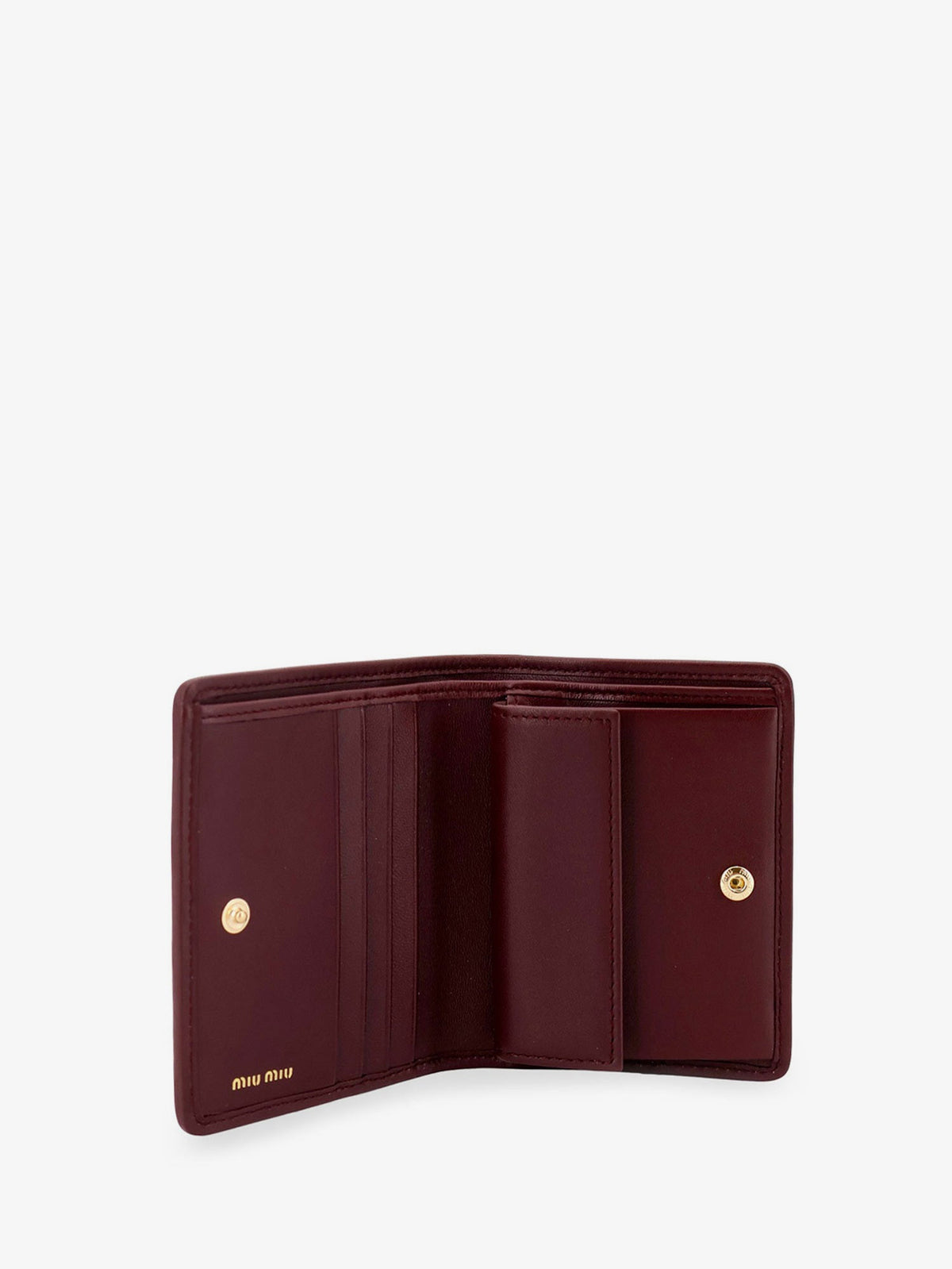 Miu Miu Quilted leather wallet - Bordeaux