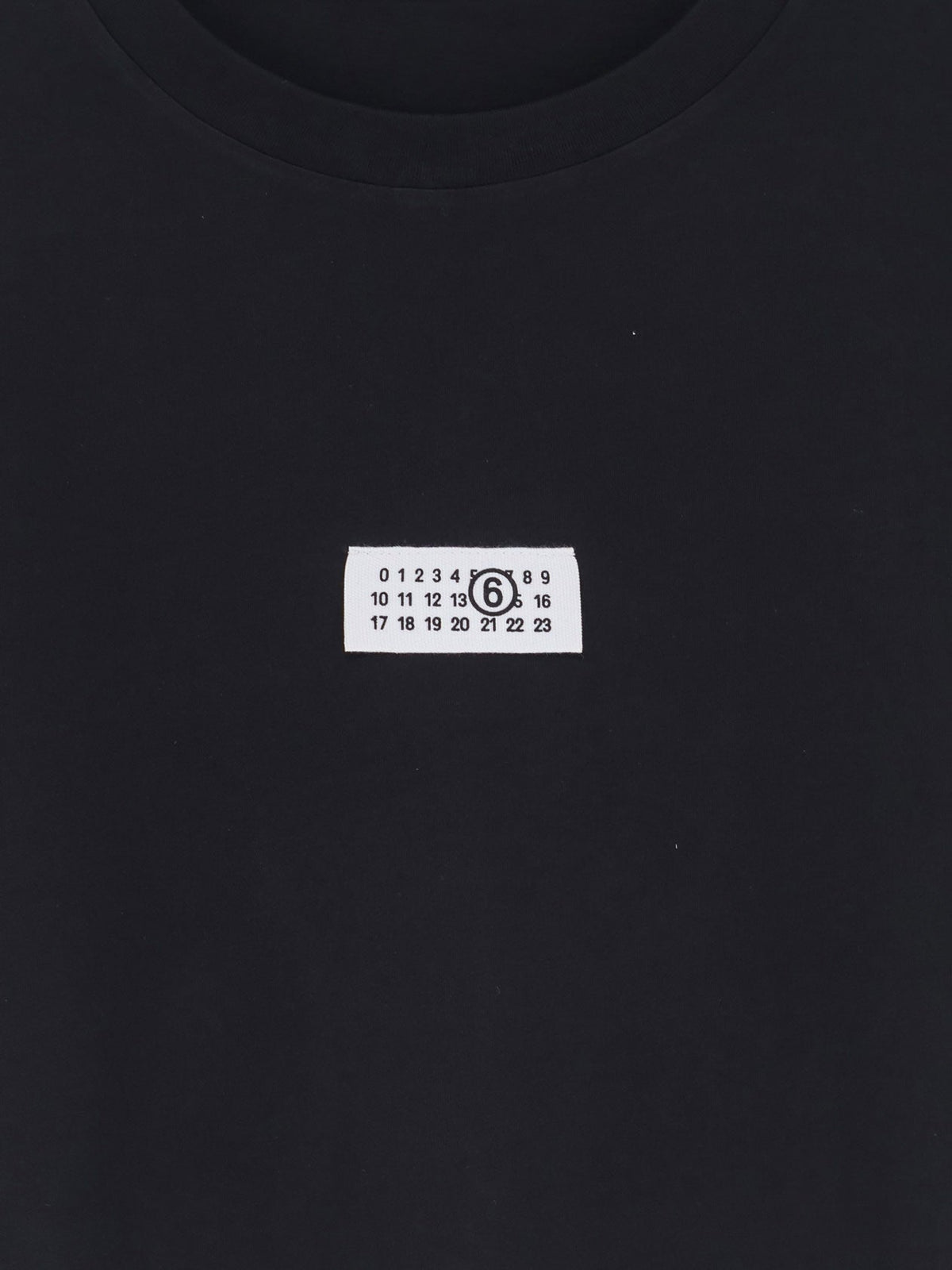 MM6 Maison Margiela Numeric cotton T-shirt - Black