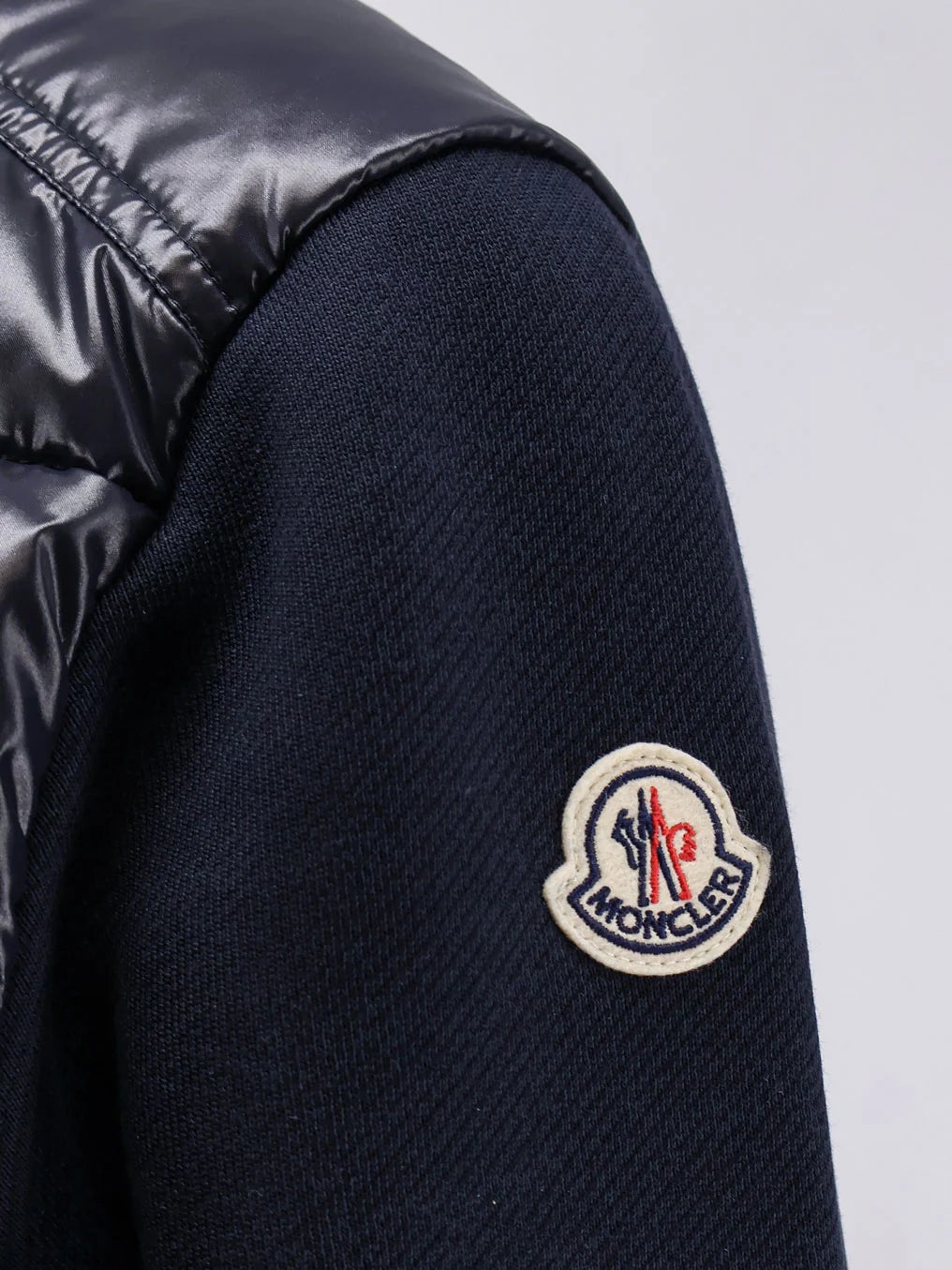MONCLER - Padded jacket with fabric details