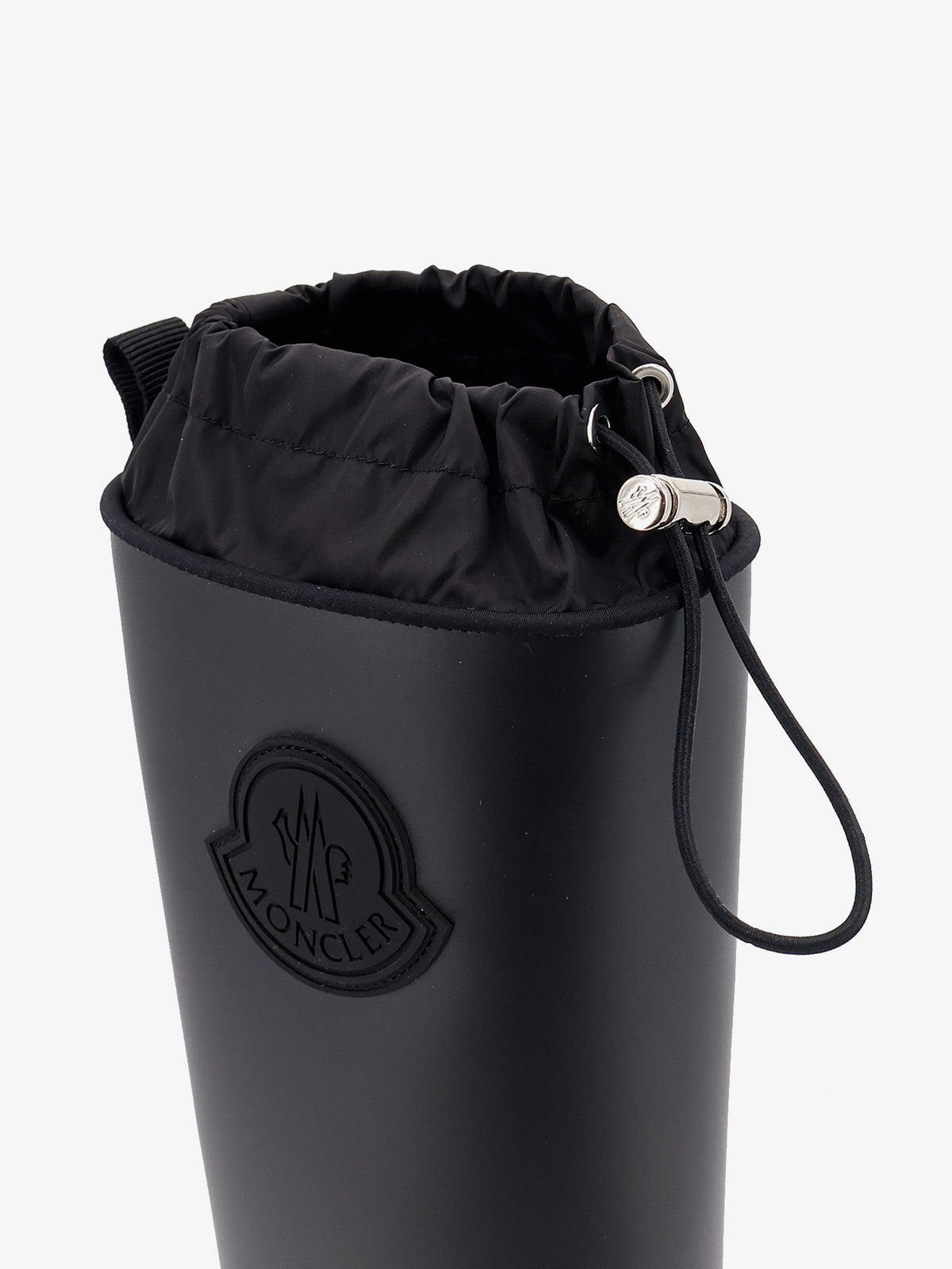 Moncler Kickstream High PVC Rain Boots - Nero