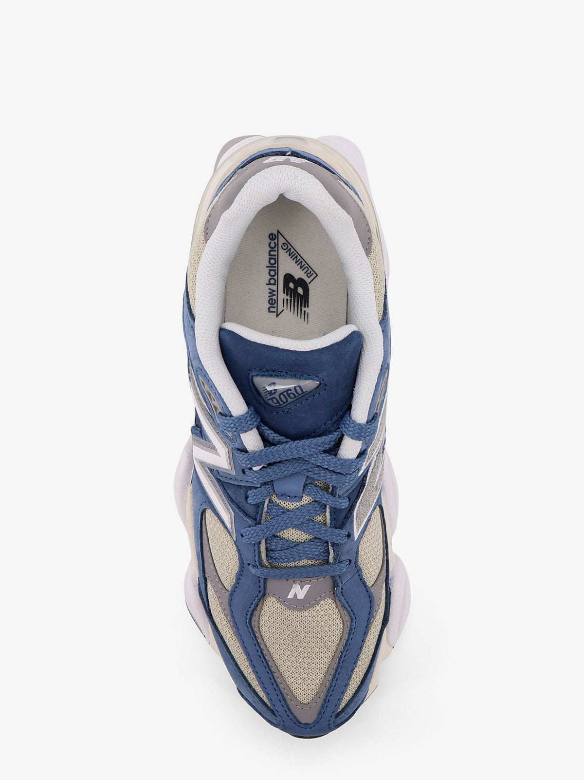 New Balance 9060 mesh low-top sneakers with suede inserts - Blue