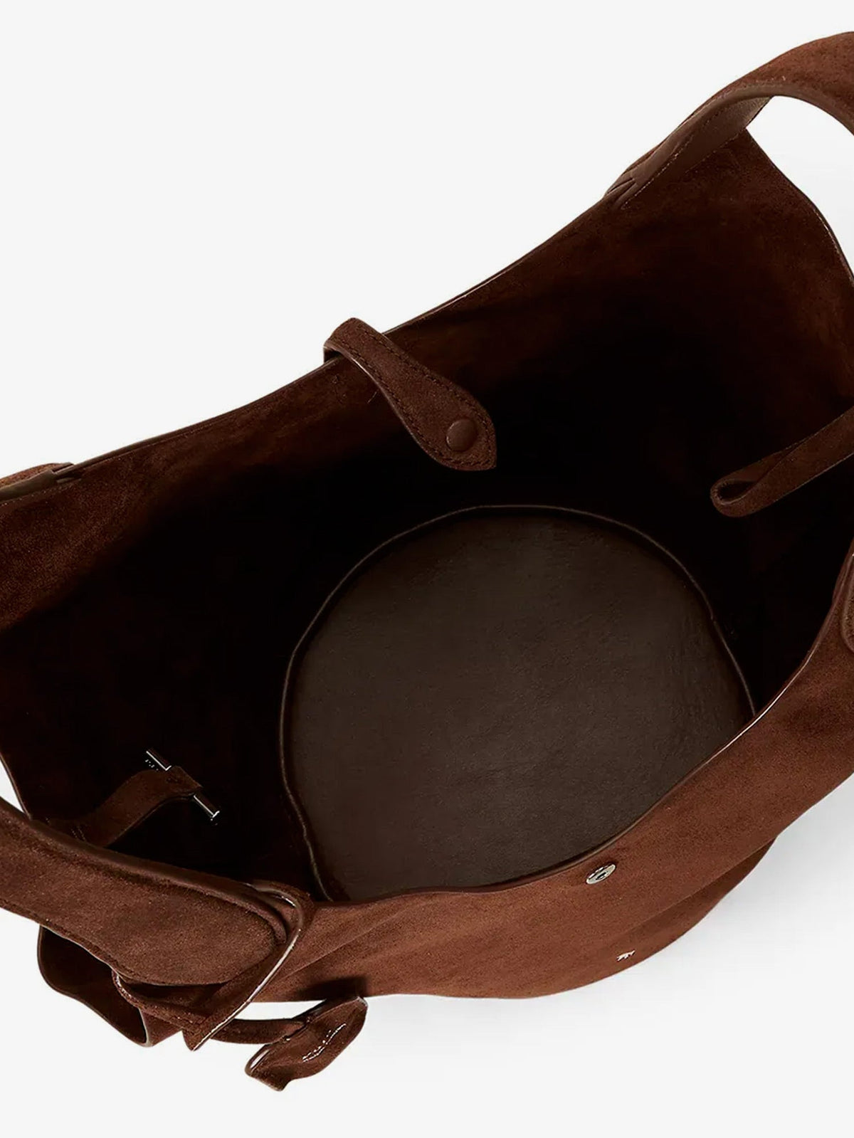 Polo Ralph Lauren Play suede shoulder bag with contrasting logo - Cafe