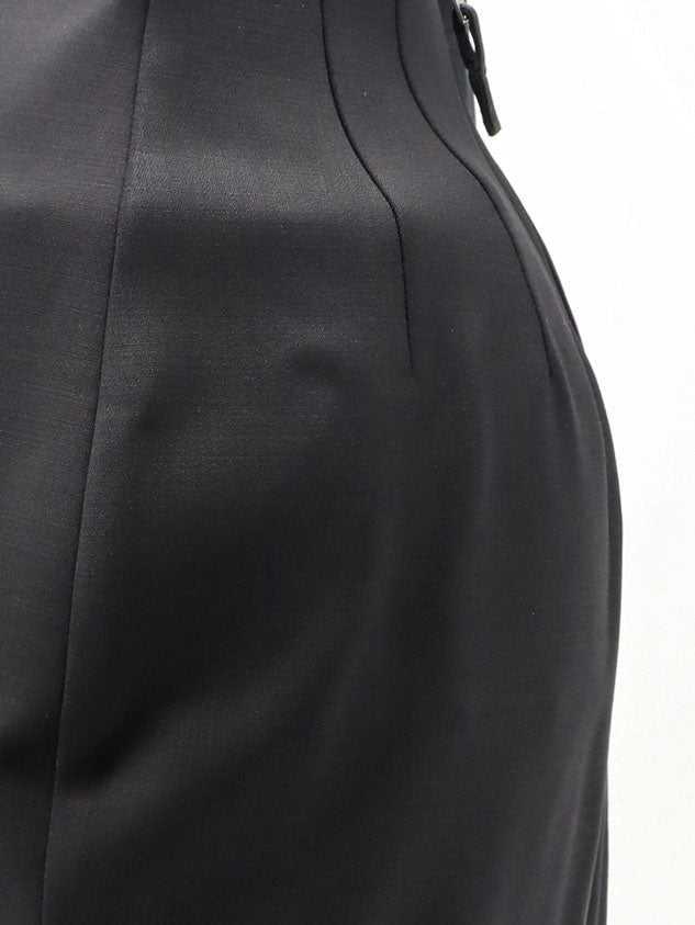 Rick Owens Dirt Pillar Long Stretch Wool Blend skirt - Black