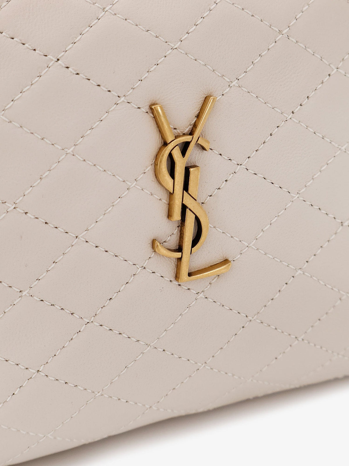 Saint Laurent Gaby leather crossbody bag - Crema Soft