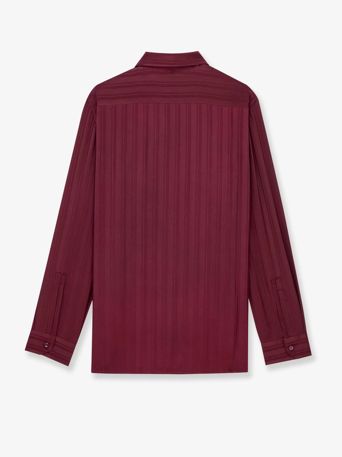 SAINT LAURENT - Cassandre Lavalli��re striped silk jacquard shirt