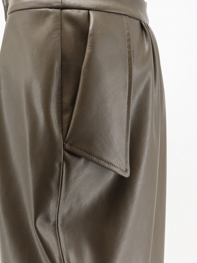 Stella Mccartney Alter Mat Midi Skirt - Mud