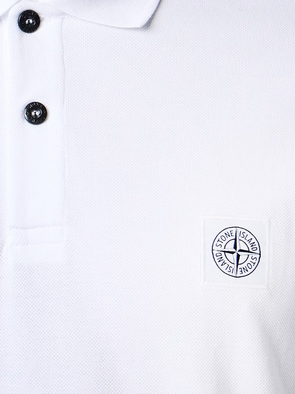 Stone Island Organic cotton polo shirt - White