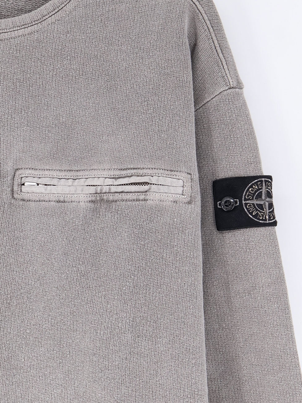 STONE ISLAND - Cotton sweatshirt with Logo