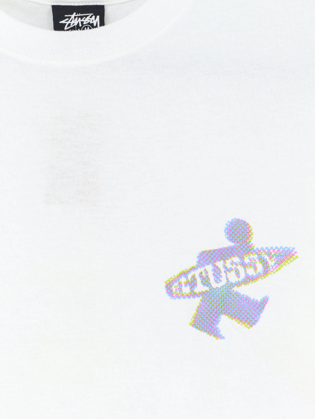Stüssy Dot Surf Cotton T-Shirt - White