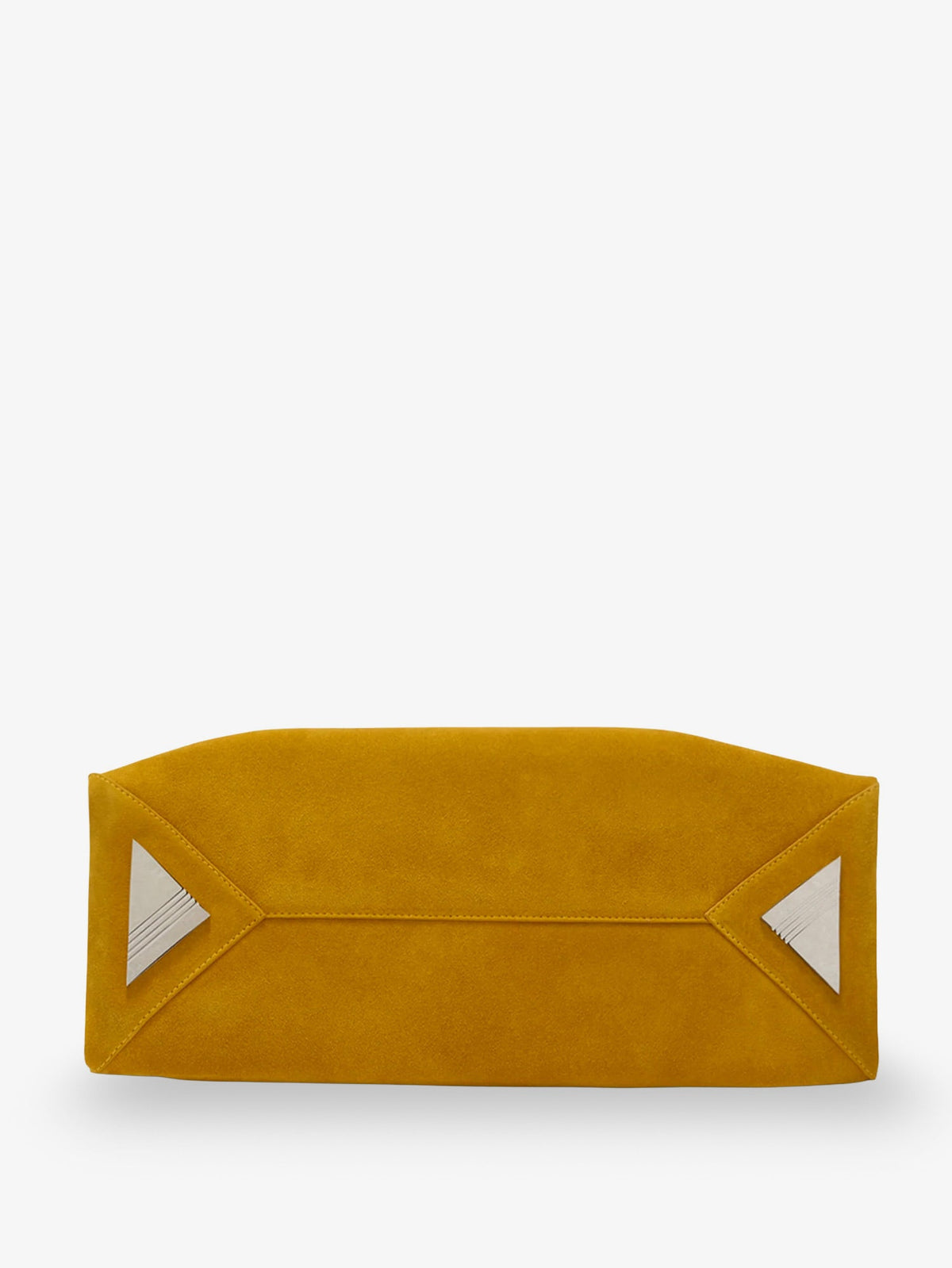 The Attico La Passeggiata suede shoulder bag - Sunflower
