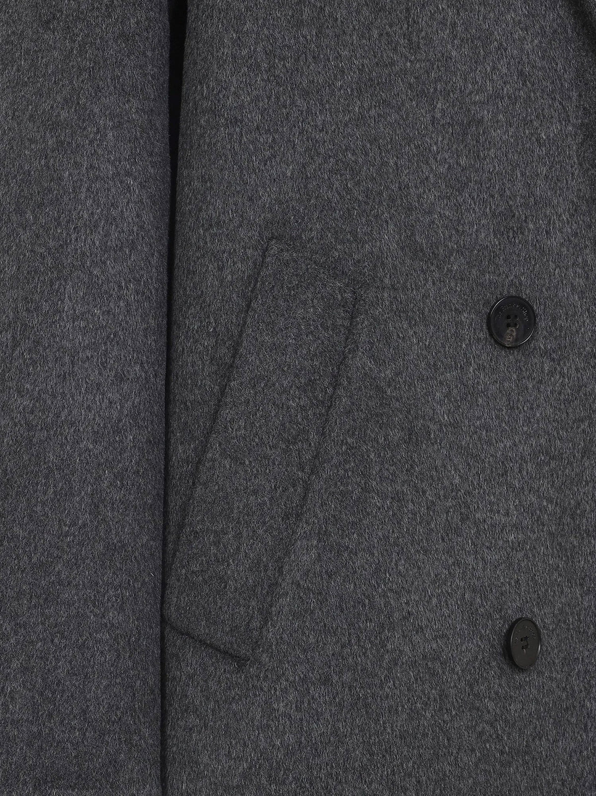 The Frankie Shop Gaia wool coat - Dark Grey Melange