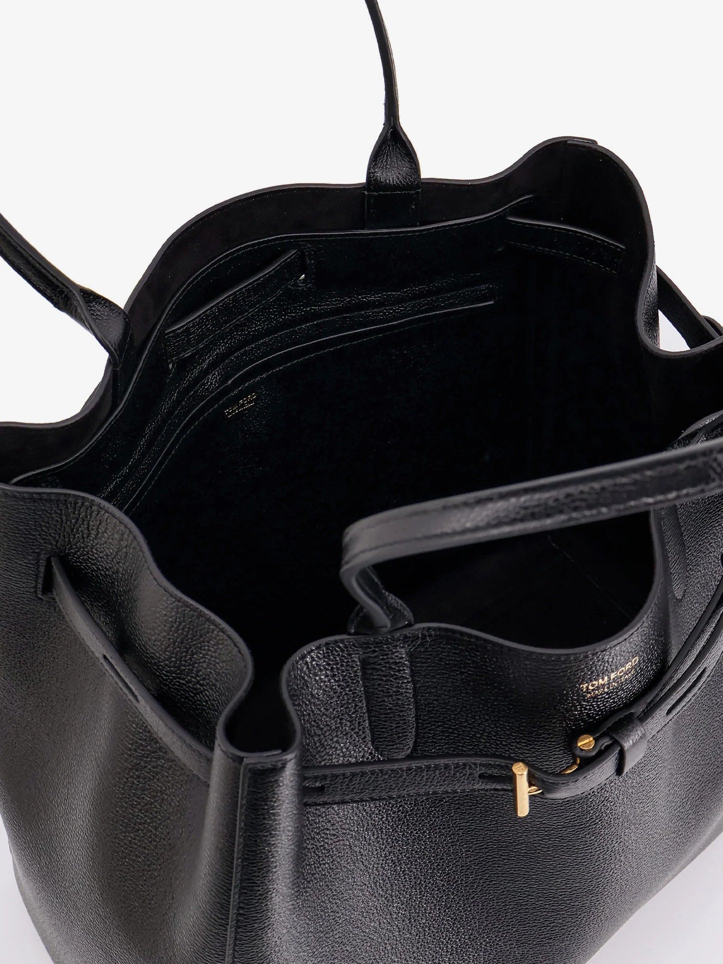 TOM FORD - Leather shoulder bag with logo