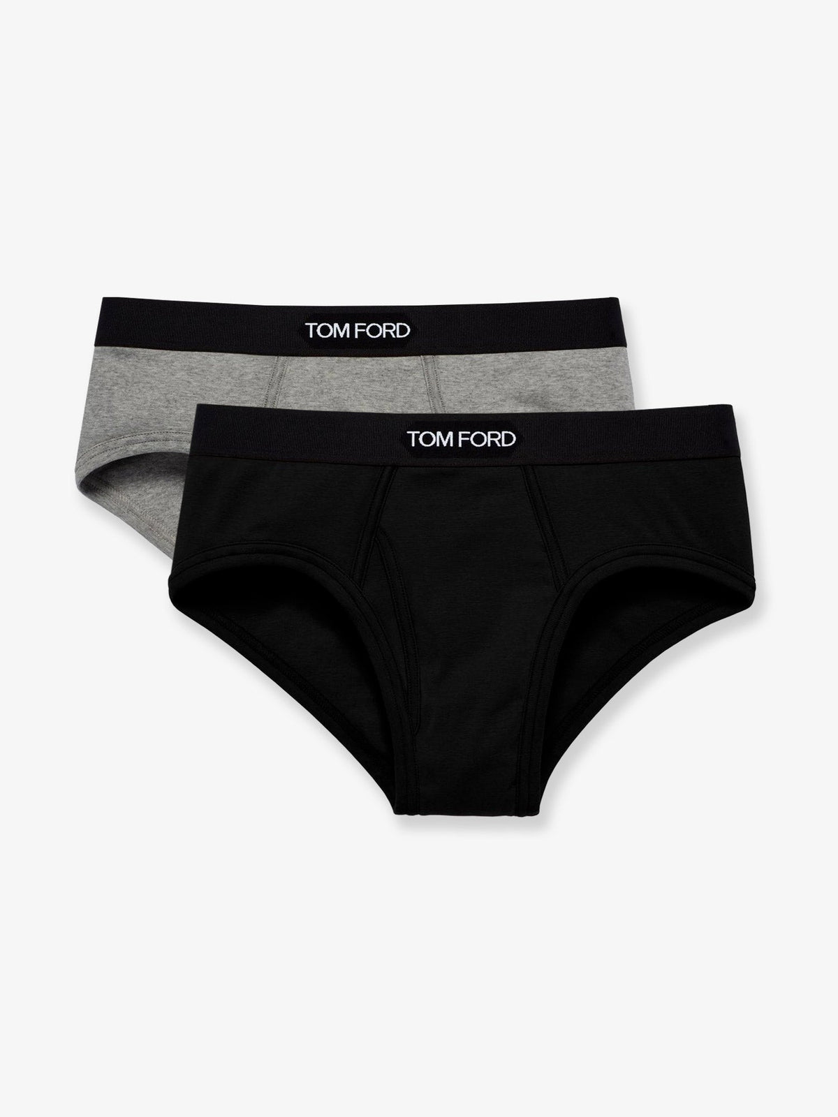 Tom Ford Bipack stretch cotton slip - Black/Grey