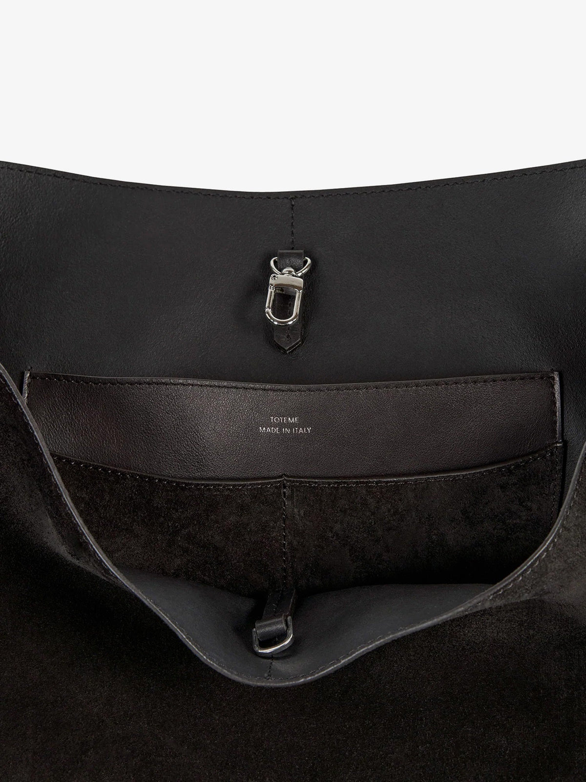 Toteme Suede Belted Tote - Espresso