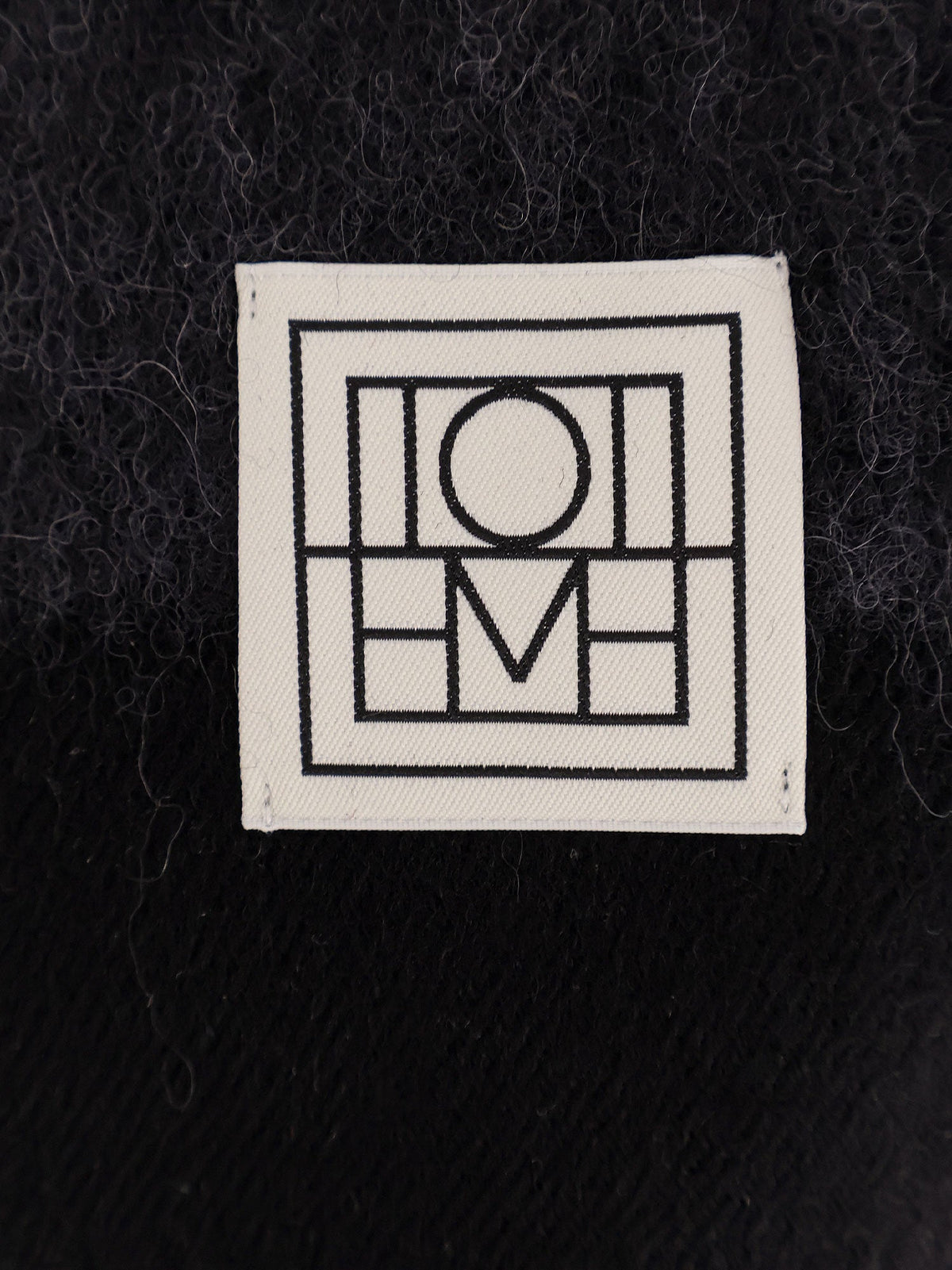 Toteme Wool and alpaca scarf - Black