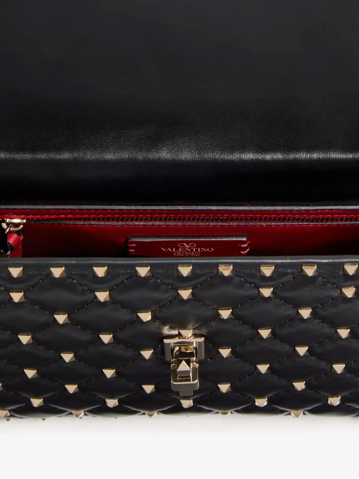 VALENTINO GARAVANI - Rockstud Spike leather crossbody bag with iconic all-over studs