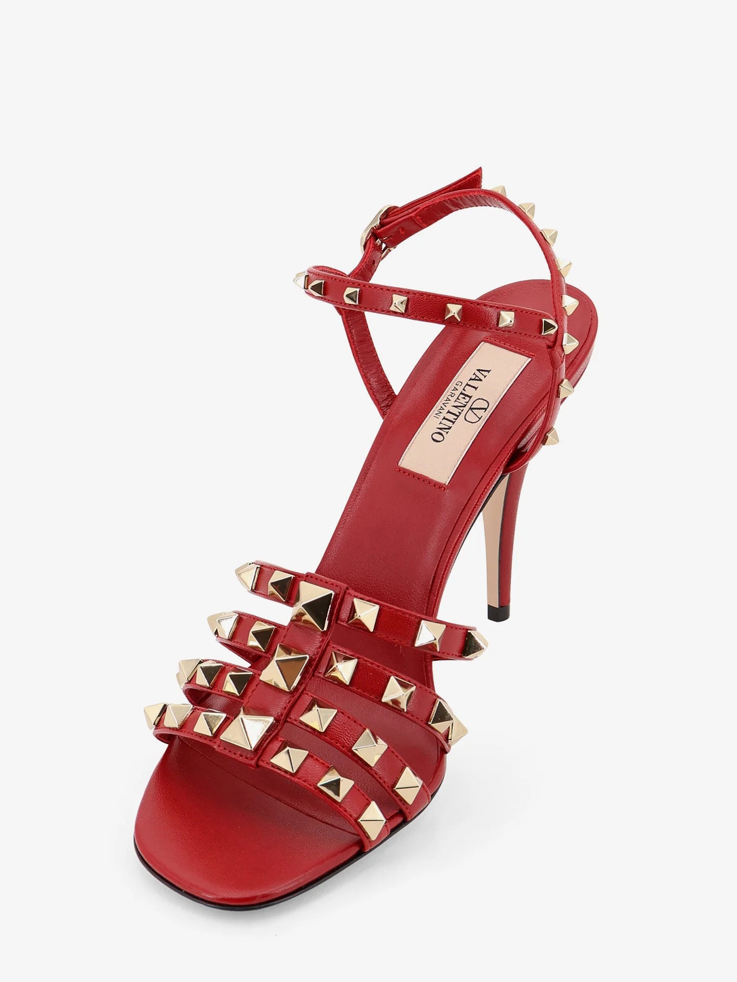 VALENTINO GARAVANI - Rockstud leather sandals with iconic all-over studs