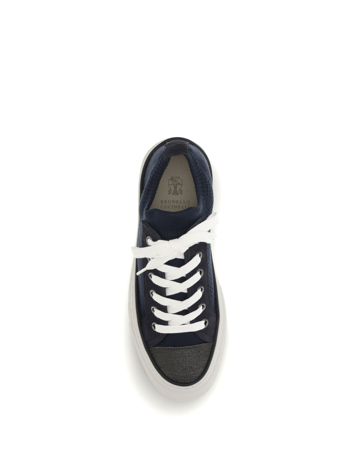 Brunello Cucinelli Cotton knit and suede Sneakers - Abisso