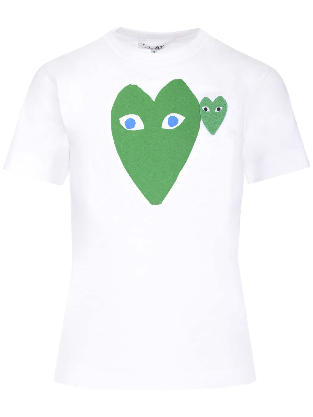Comme Des Garcons Play Green Heart T-Shirt - White