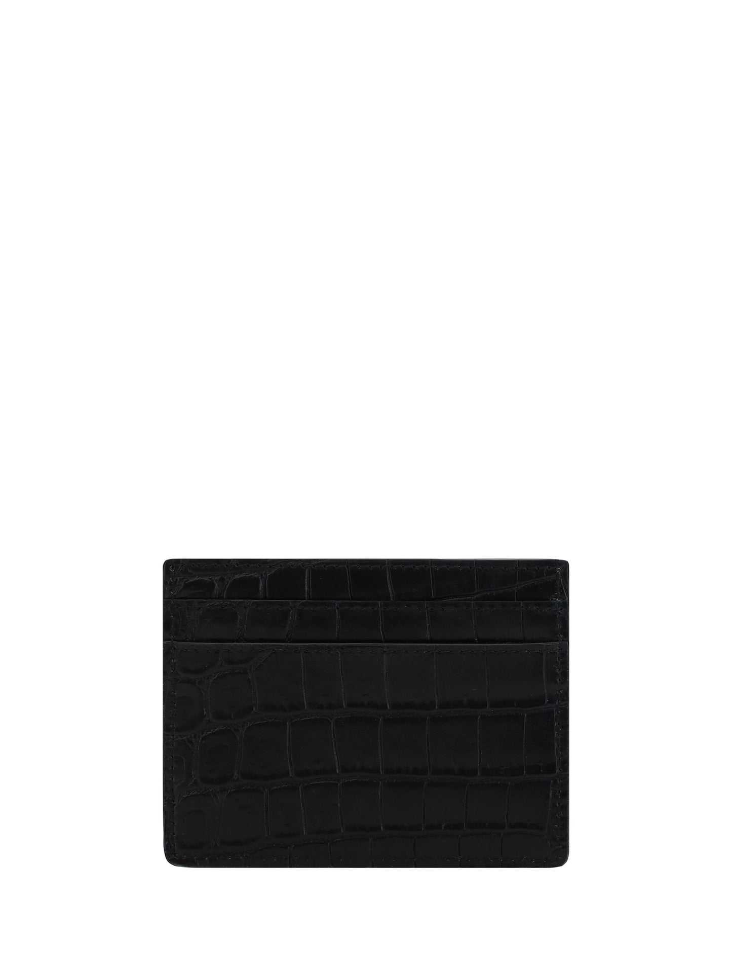 SAINT LAURENT Animal-effect leather Cardholder