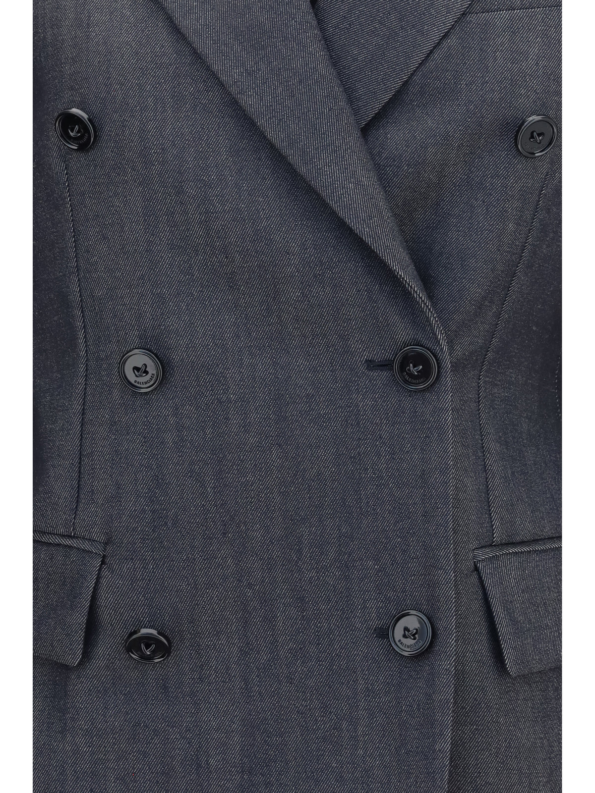 Balenciaga Double-breasted wool Blazer - Dark Navy